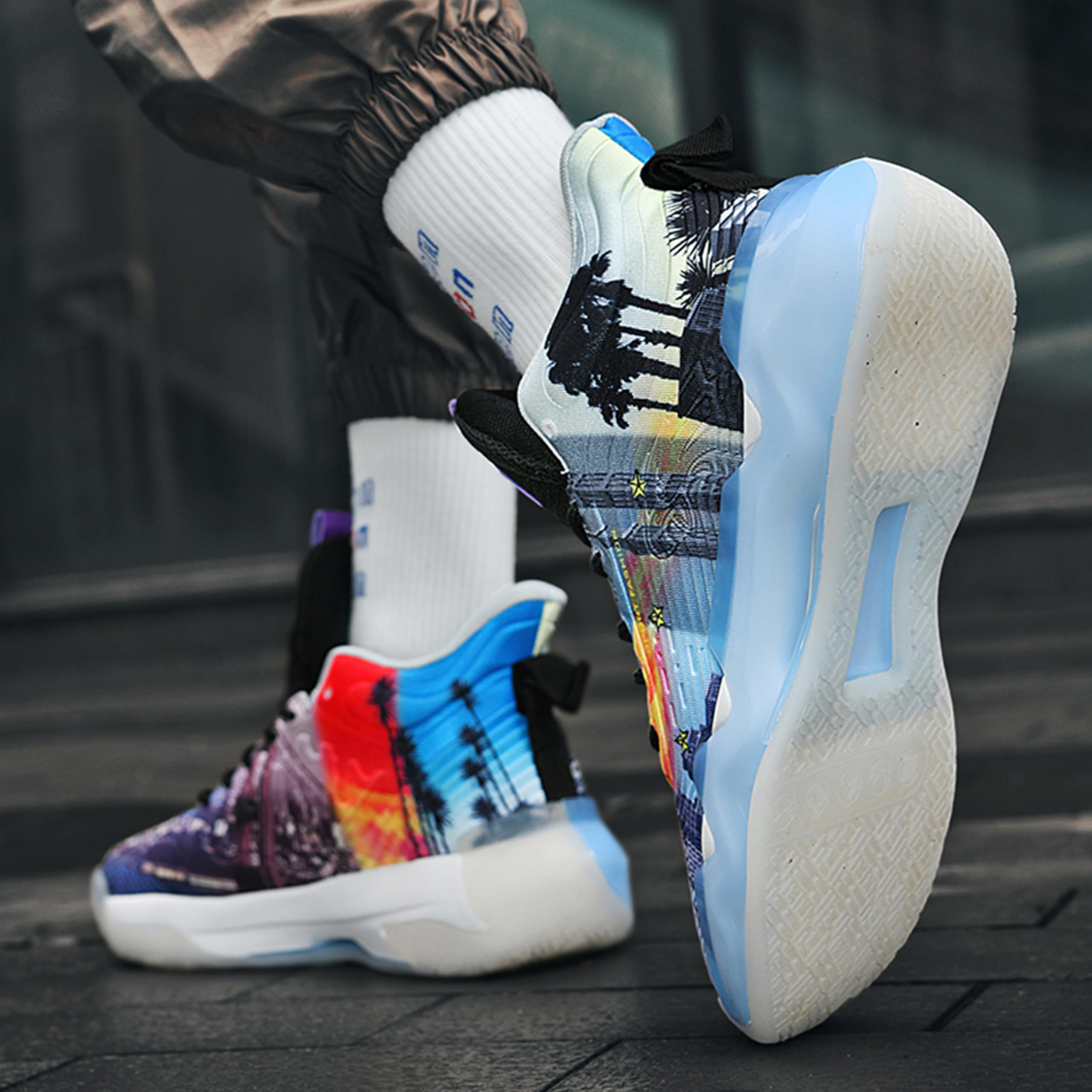 Amazon.co.jp: ユニセックス バスケットボールシューズ ハイトップ