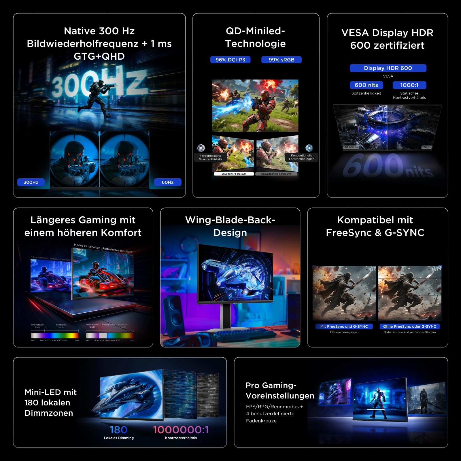 Tcl Gaming Monitor QD-Mini-LED64 25 Zoll – Bild 2