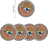 Vista 39 de NFL Team Logo 5-Pack Barrel Beverage Drink Coaster Set