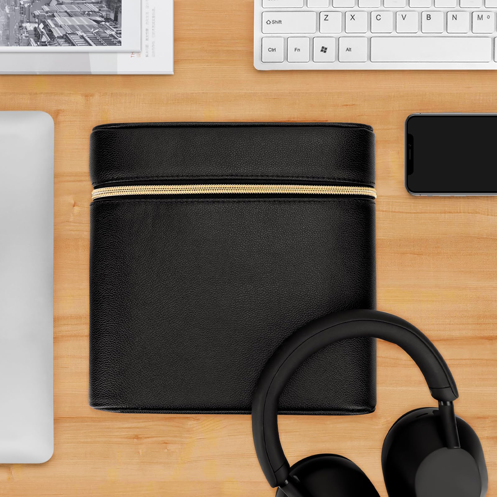 Geekria Nova Schutzhülle für Kopfhörer, kompatibel mit Sony WH-1000XM6, B&O Beoplay H95, Bose QC Ultra II, weiche Schale, Ersatztasche, Reise-Tragetasche mit Kabelaufbewahrung, Schwarz Geekria Nova Schutzhülle für Kopfhörer, kompatibel mit Sony WH-1000XM6, B&O Beoplay H95, Bose QC Ultra II, weiche Schale, Ersatztasche, Reise-Tragetasche mit Kabelaufbewahrung, Schwarz