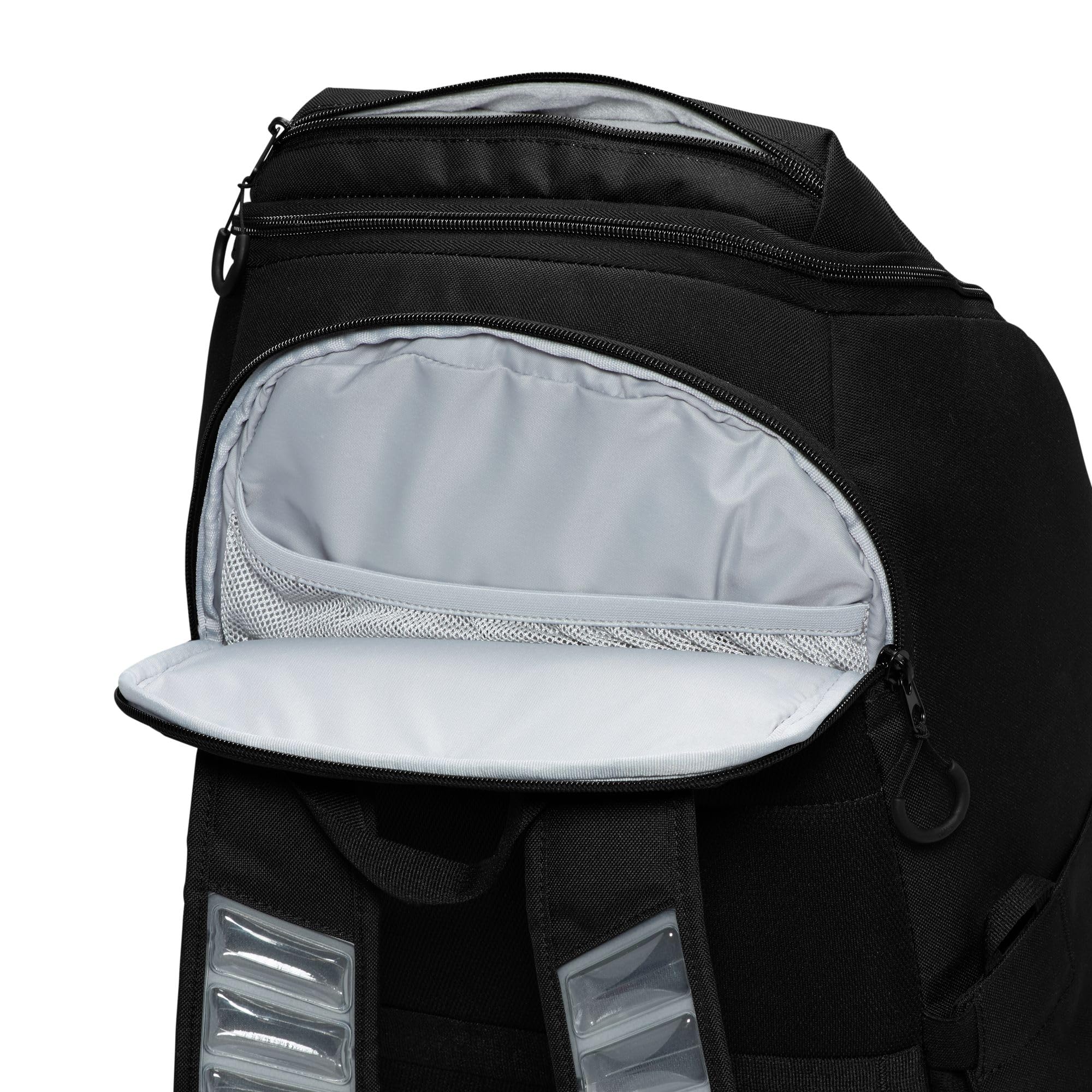 Nike Unisex Varsity Elite Bkpk Rucksäcke, Black/Black/Metallic Silver, One Size