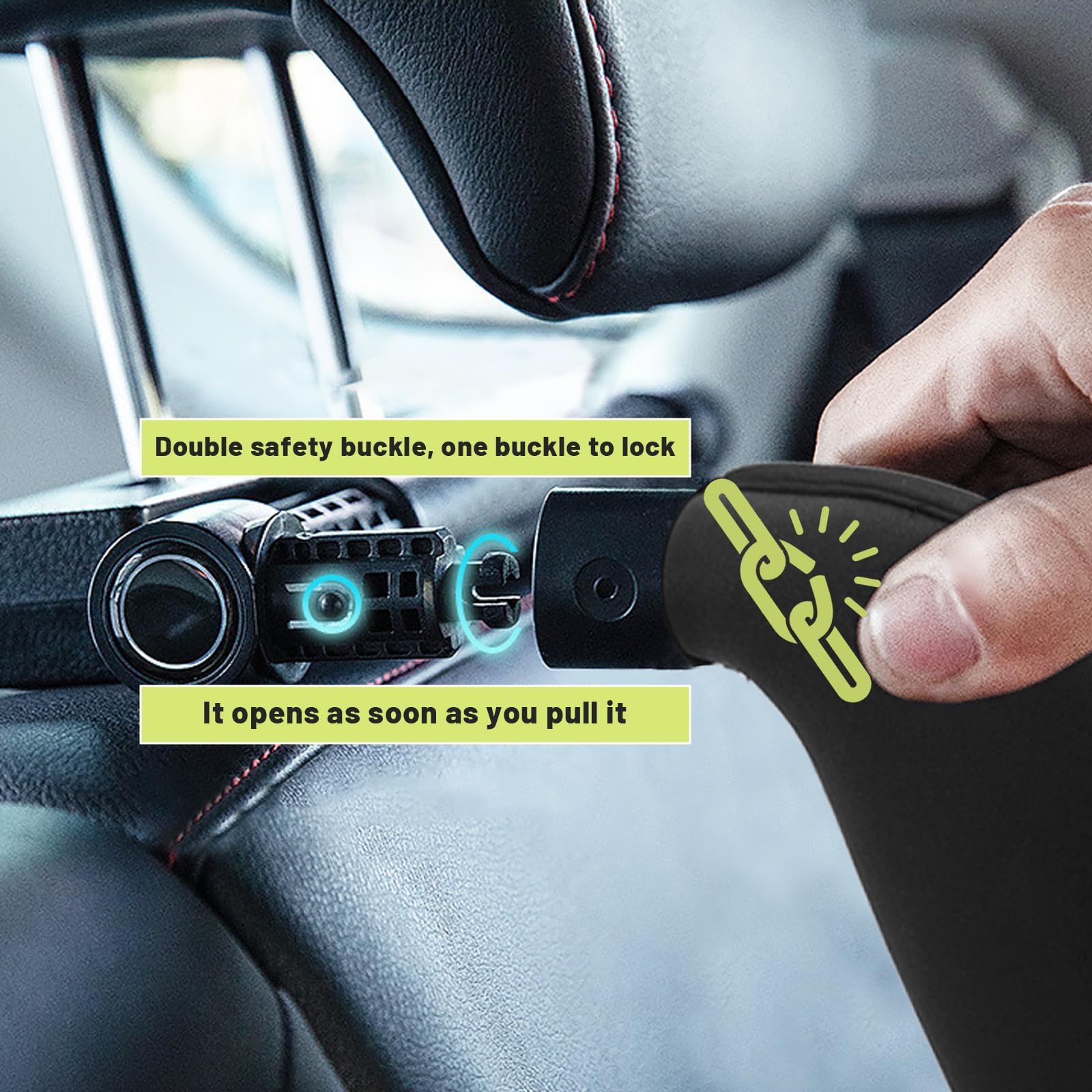 Appui-tête réglable pour Auto, Enfants & Adultes | Mousse à mémoire haute qualité, réglable et ergonomique – le soutien idéal pour les longs trajets en voiture.