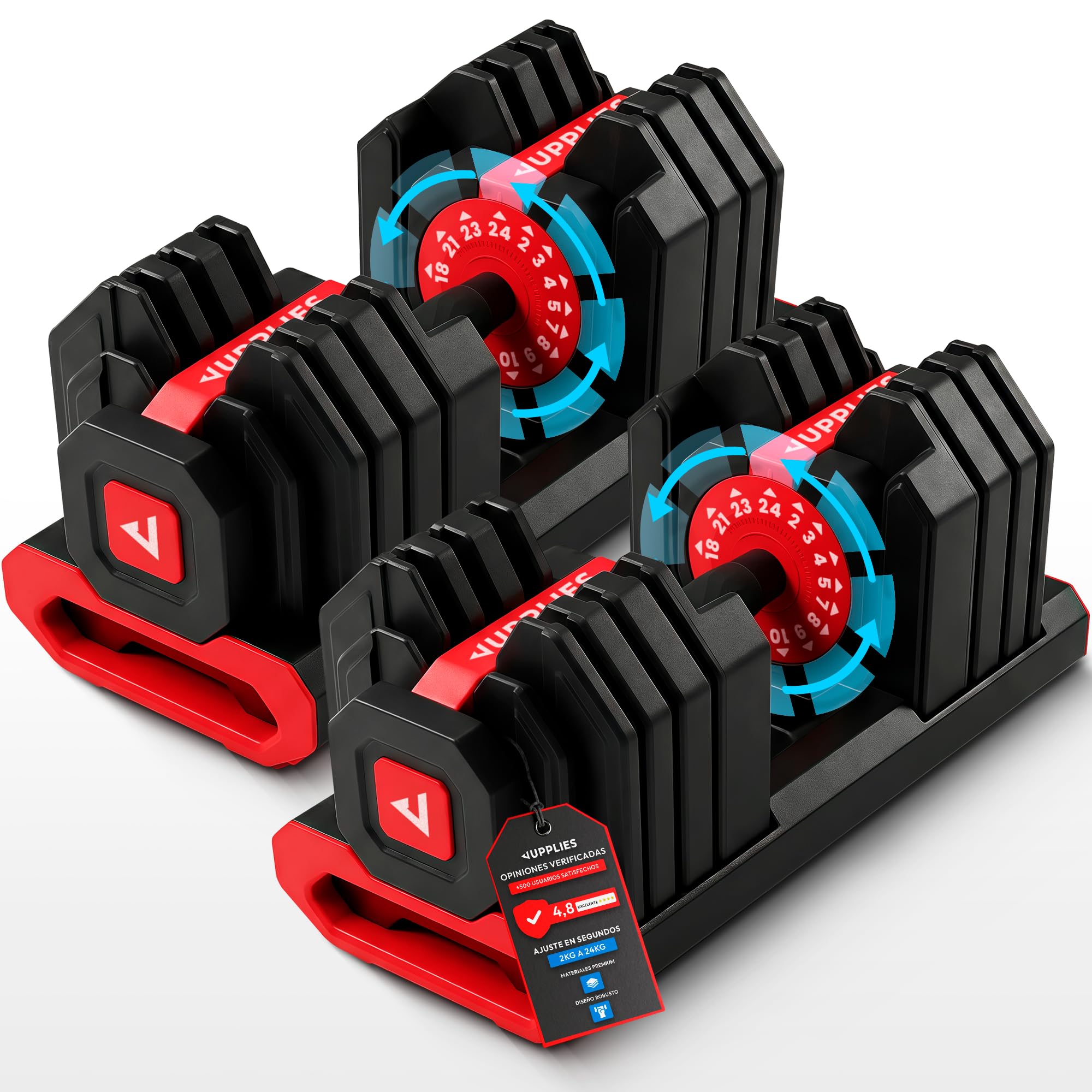 Mancuernas ajustables fitness casa