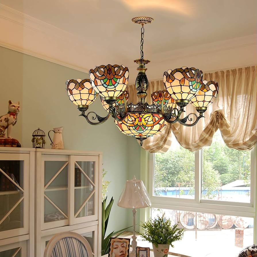 その他 Tiffany Style: 170 Years of Design Tiffany Style Table Desk Bedside Lamp W16H24 Inch Tall
