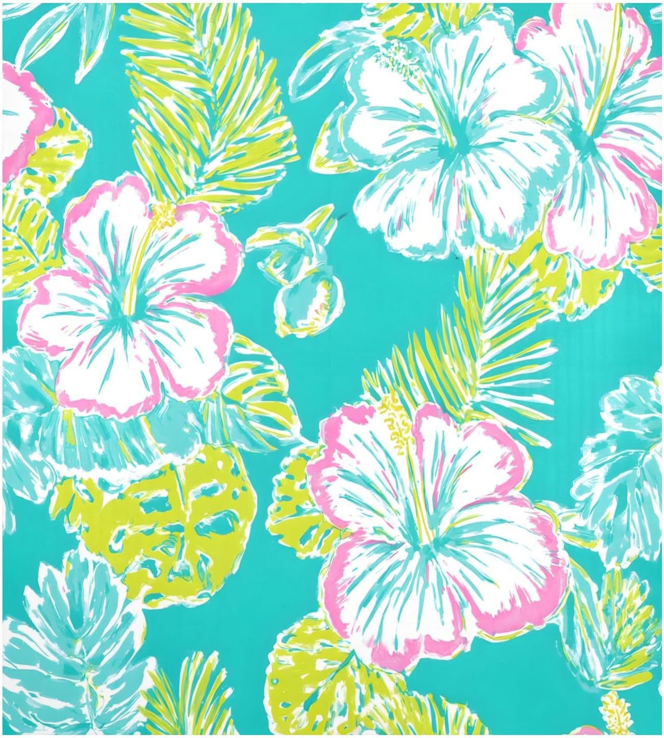 Dishwasher Magnet Cover Large Magnetic Stickers Hibiscus Flower Leaves Front Dishwasher Cover for Home Kitchen Refrigerator Decorative Lid