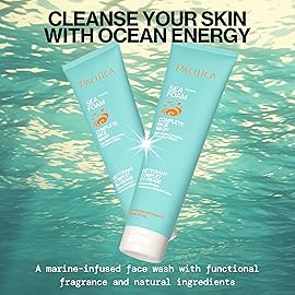 Pacifica Face Wash Set - Preppy Skincare Gift Set Value Kit for Holidays | Brightens, Tones and Deep Cleans |Glow Baby, Kale Detox and Sea Foam | 3 Pack