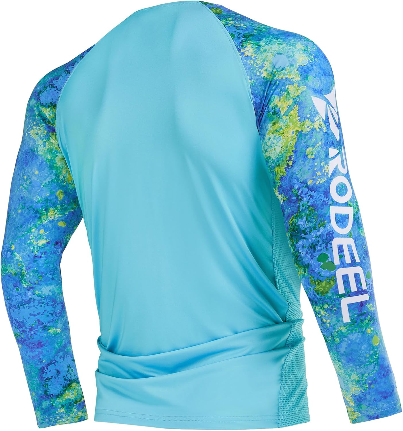 Rodeel Mens Loose-Fit Fishing T-shirt Bluff Performance Long Sleeve Shirt UPF 50 Raglan Sleeve - Image 3