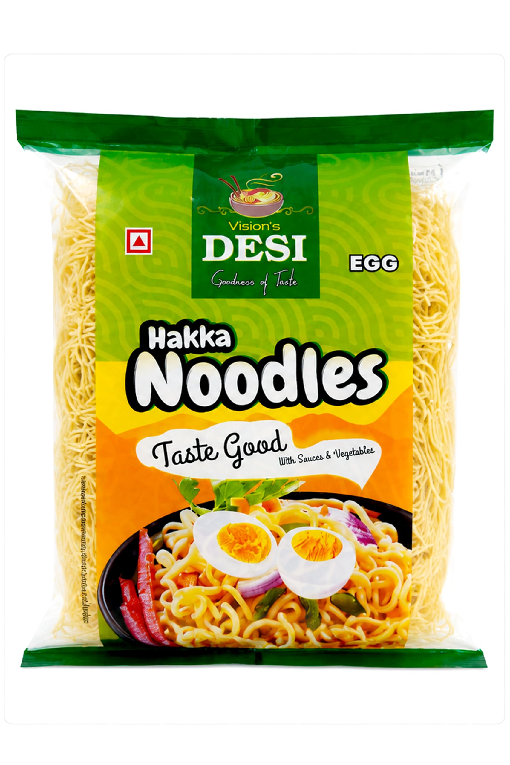 Vision's Desi Egg Hakka Noodles, Refined Wheat Flour, No MSG, No Palm Oil, Air Dried, 400g | Pack of 5-image-13