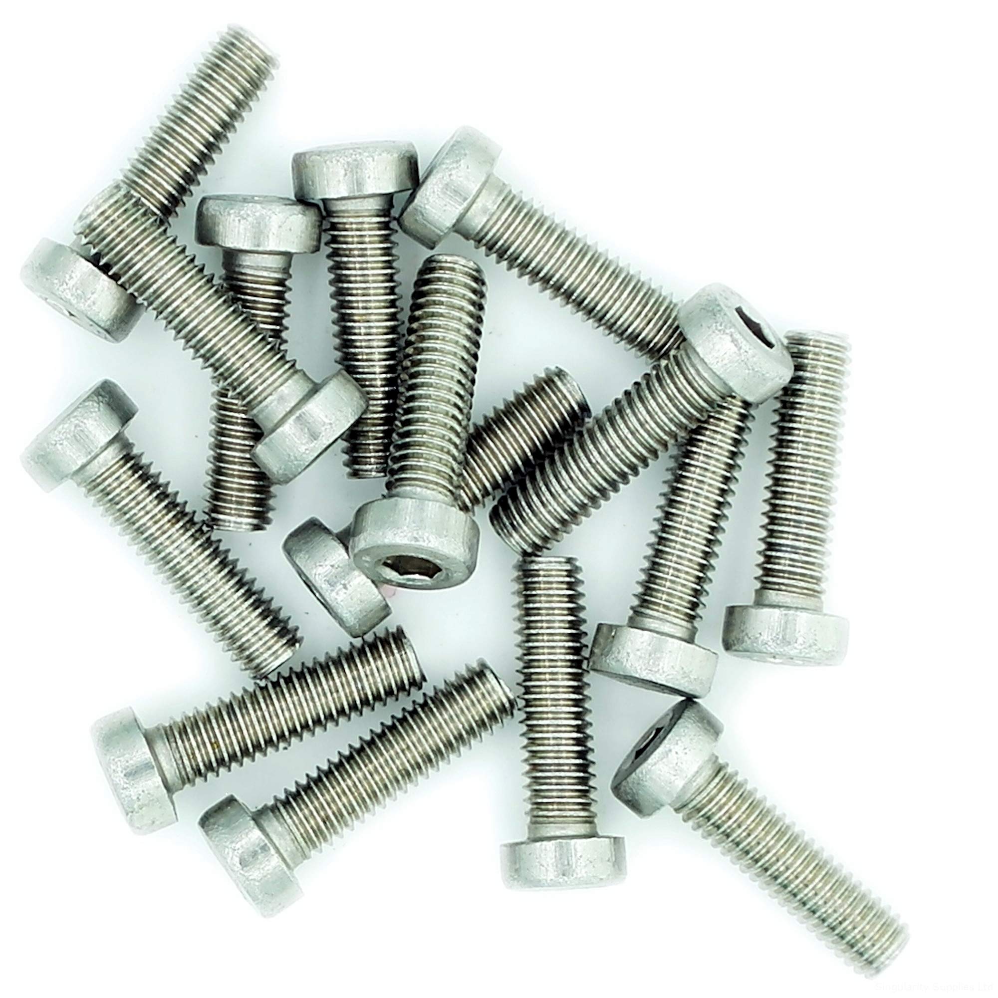 Singularity Supplies M3 (3Mm X 22Mm) Hex Socket Cap Screw (Bolt) (Low Head) - Stainless Steel (A2) (Pack Of 20)