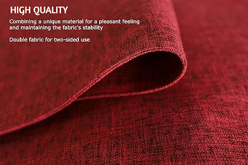 Miniatura 4 de Juego de 4 manteles individuales lavables para fiestas, elegantes manteles individuales para mesa de cocina, juego de 4 manteles individuales de