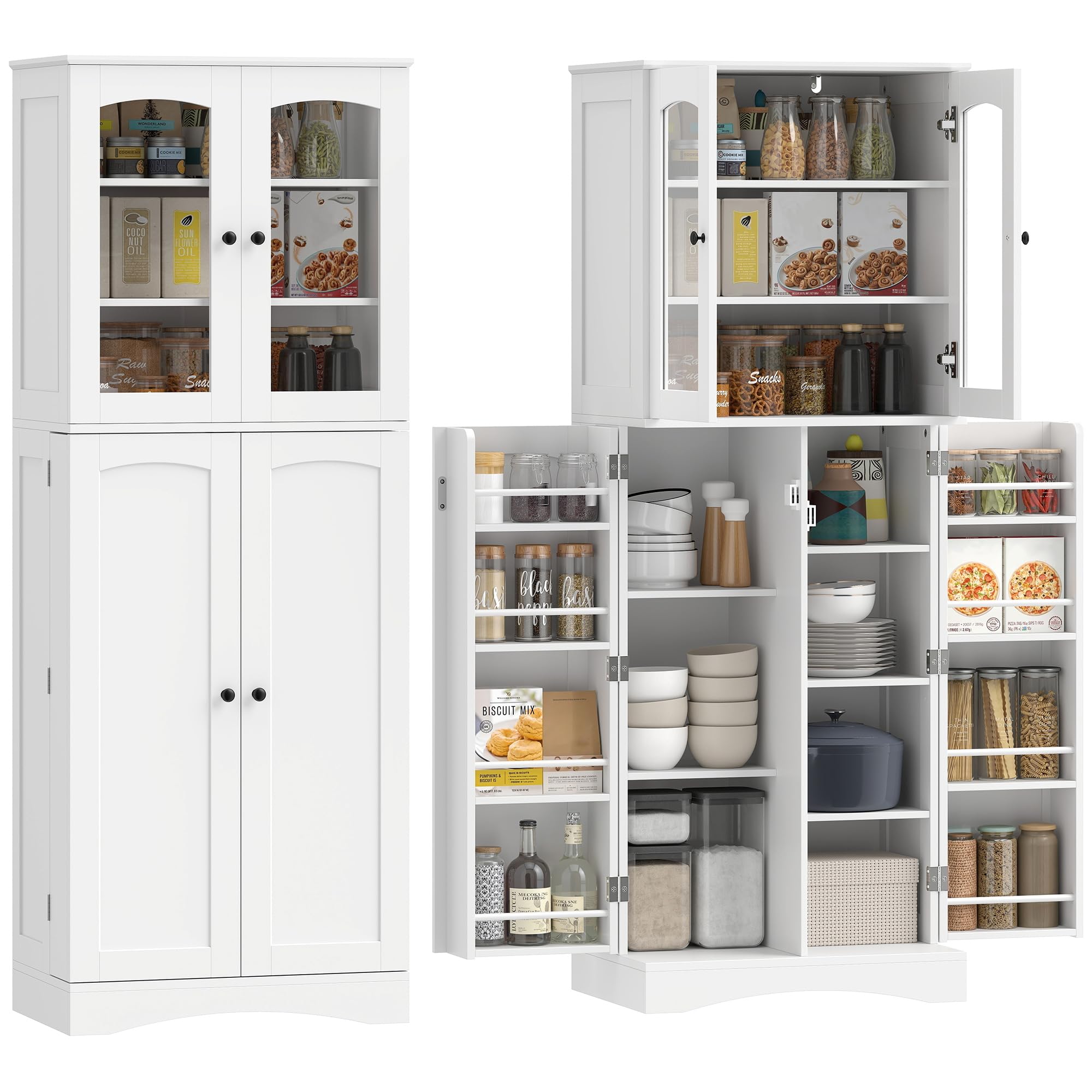 homcom buffet haut cuisine 162cm