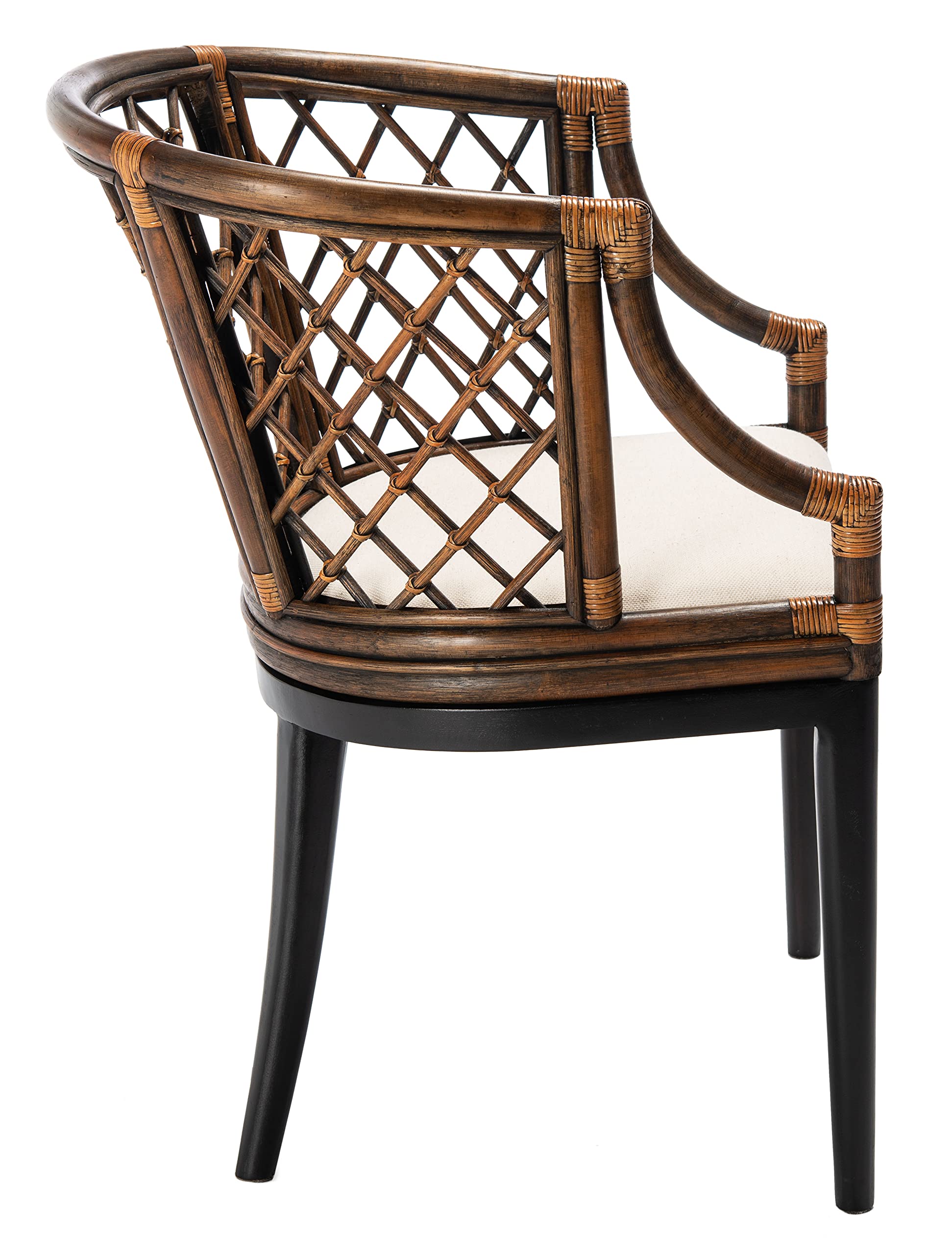 SAFAVIEH Carlotta Rattan Arm Chair