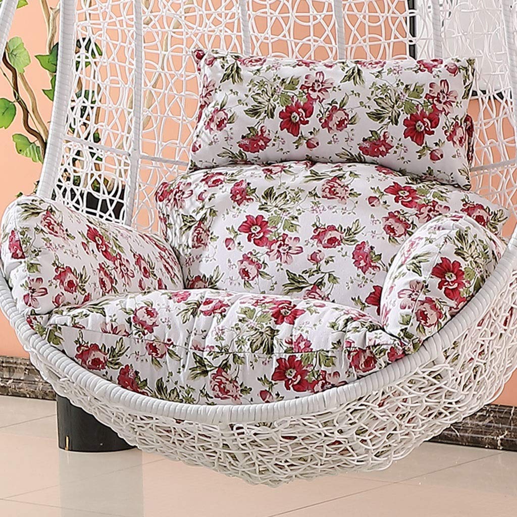 Cuscino Morbido per Sedia sospesa in Rattan con braccioli Design per Esterni/Interni Mobili da Giardino da Giardino Stand-Grigio (Colore: C) (Senza Sedia)