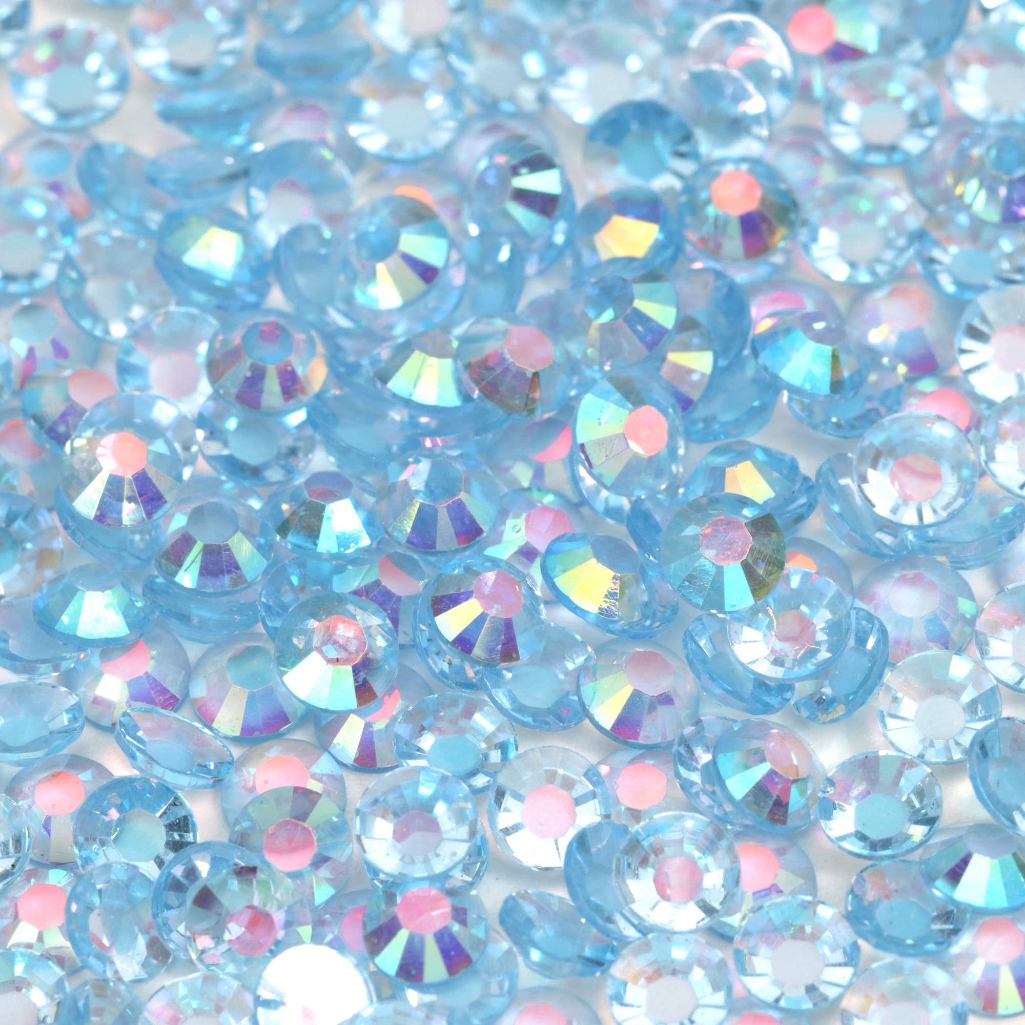 250pcs 6mm Flat Back Non-Stick Rhinestone Crystal Diamantes Nail Art & Craft Scrapbooking Embellishments 90 Available Colours (6mm, AB Clear #A13) — view 12