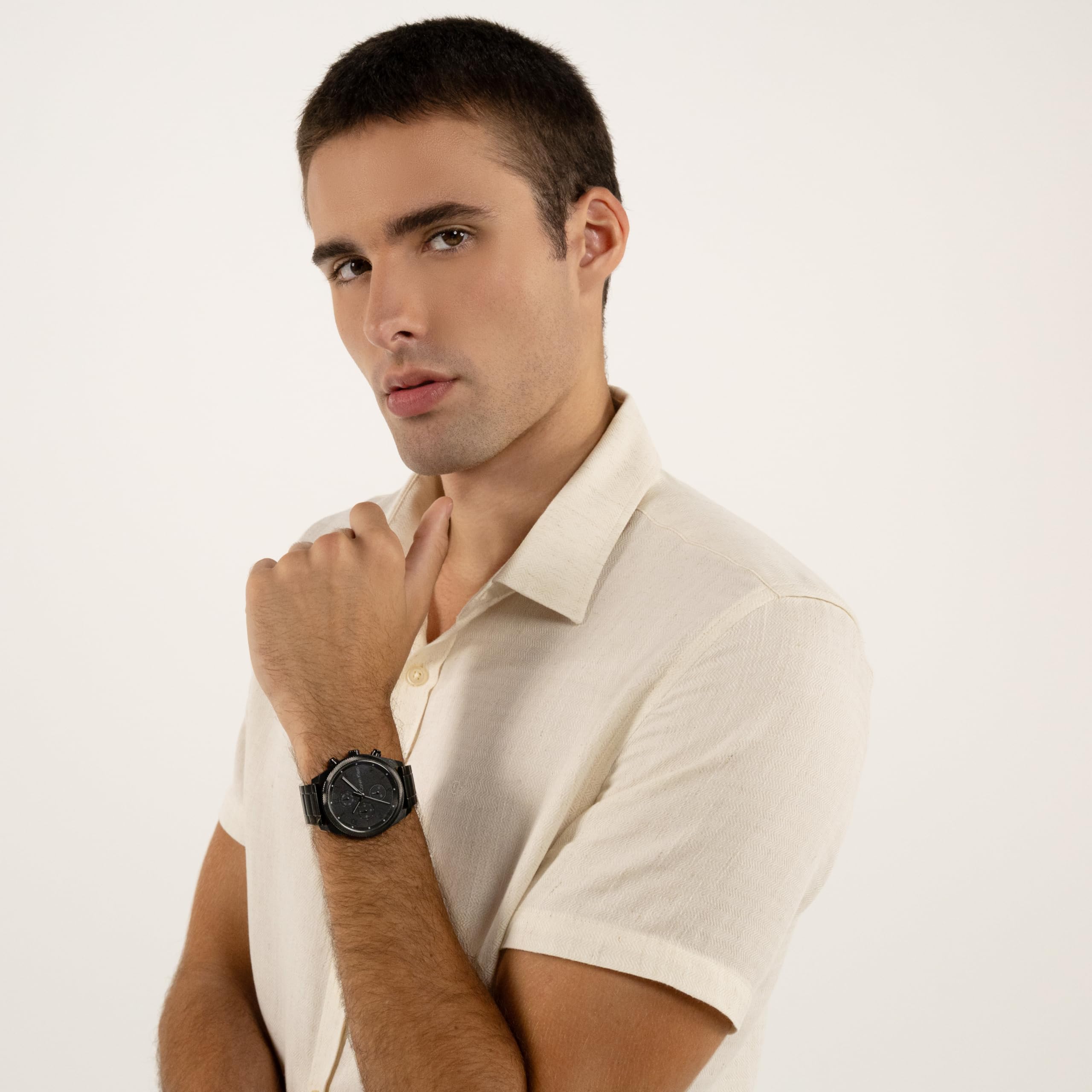 Calvin Klein Multi Zifferblatt Quarz Uhr für Herren Kollektion Impact mit Edelstahl- oder Lederarmband