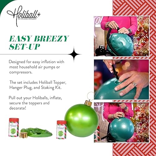 Miniatura 35 de Holiball Adorno inflable de vacaciones, decoración definitiva para interiores y exteriores, reutilizable y apto para almacenamiento, para bodas