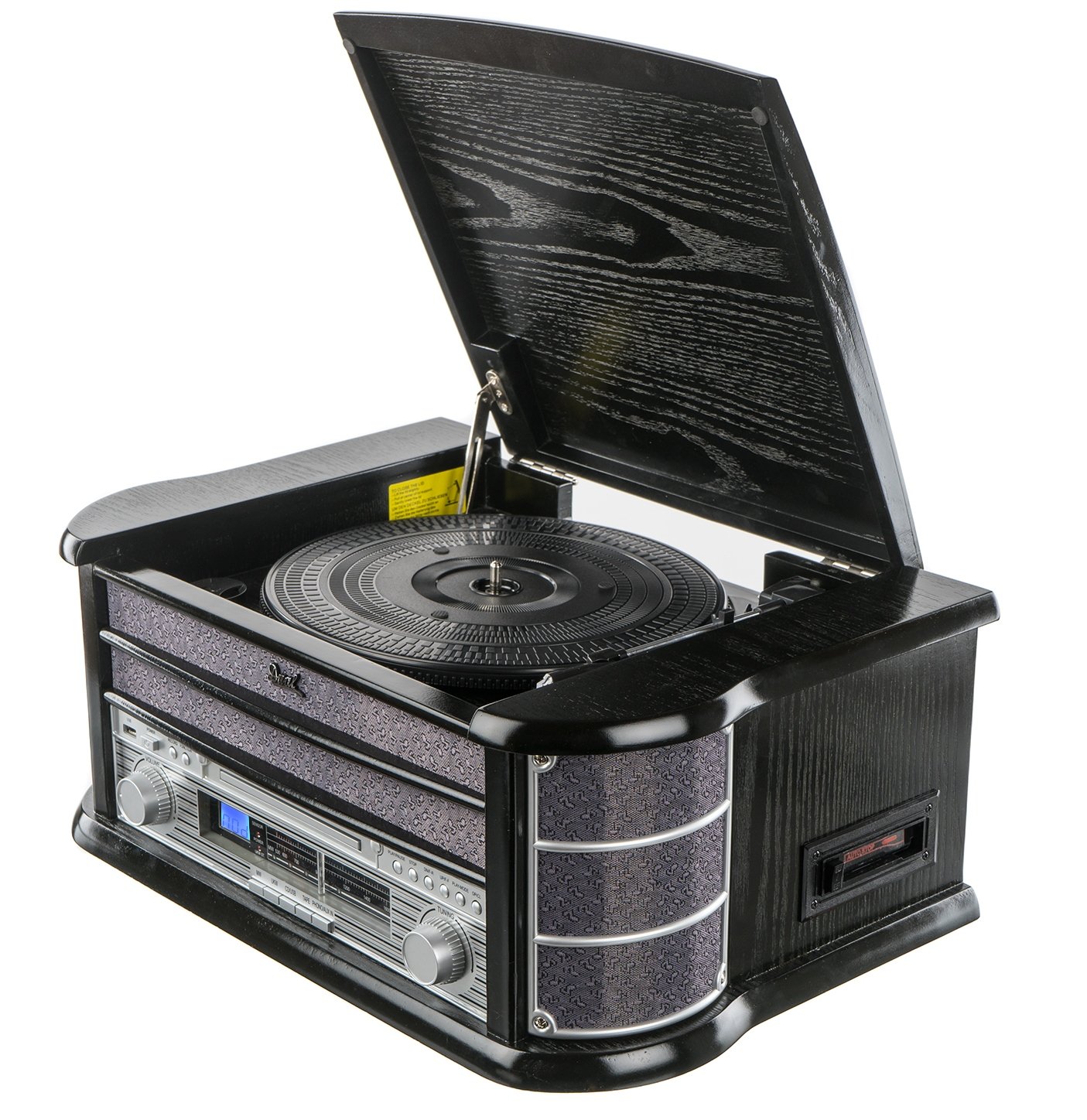 Dual 37714 NR 4-1 - Impianto compatto per nostalgia, colore: Nero