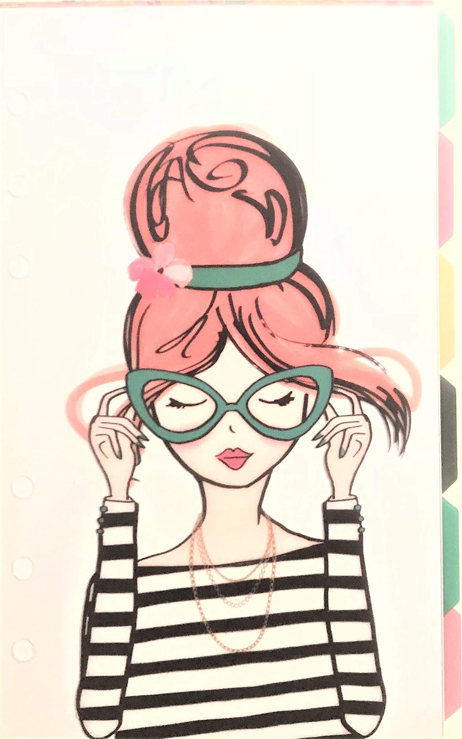 Girlie Girl Foiled Agenda 52 Personal Planner Dividers 6 Ct.