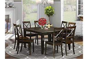 East West Furniture 9 Piece Modern Dining Table Set for 8