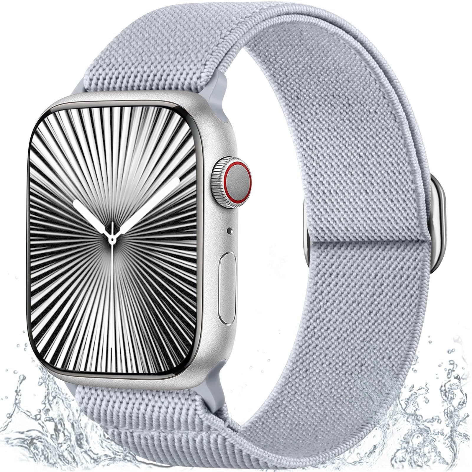 Ynitec Solo Loop Ersatzarmband Kompatibel mit Apple Watch Armband 38mm 40mm 41mm 42mm 44mm 45mm 46mm 49mm, Nylon Elastisches Geflochtenes Band für iWatch Series 11 10 9 8 7 6 5 4 3 2 1 SE Ultra