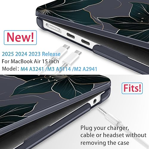 Miniatura 10 de Mektron Diseñada para MacBook Air de 15 pulgadas con chip M2 A2941, versión 2023, pantalla de retina líquida de 15.3 pulgadas con cubierta de