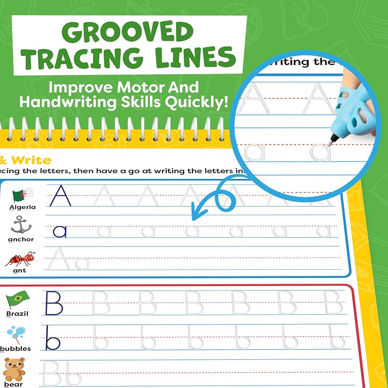 Magic Grooved Writing Practice Books for Kids 3-7 image 6