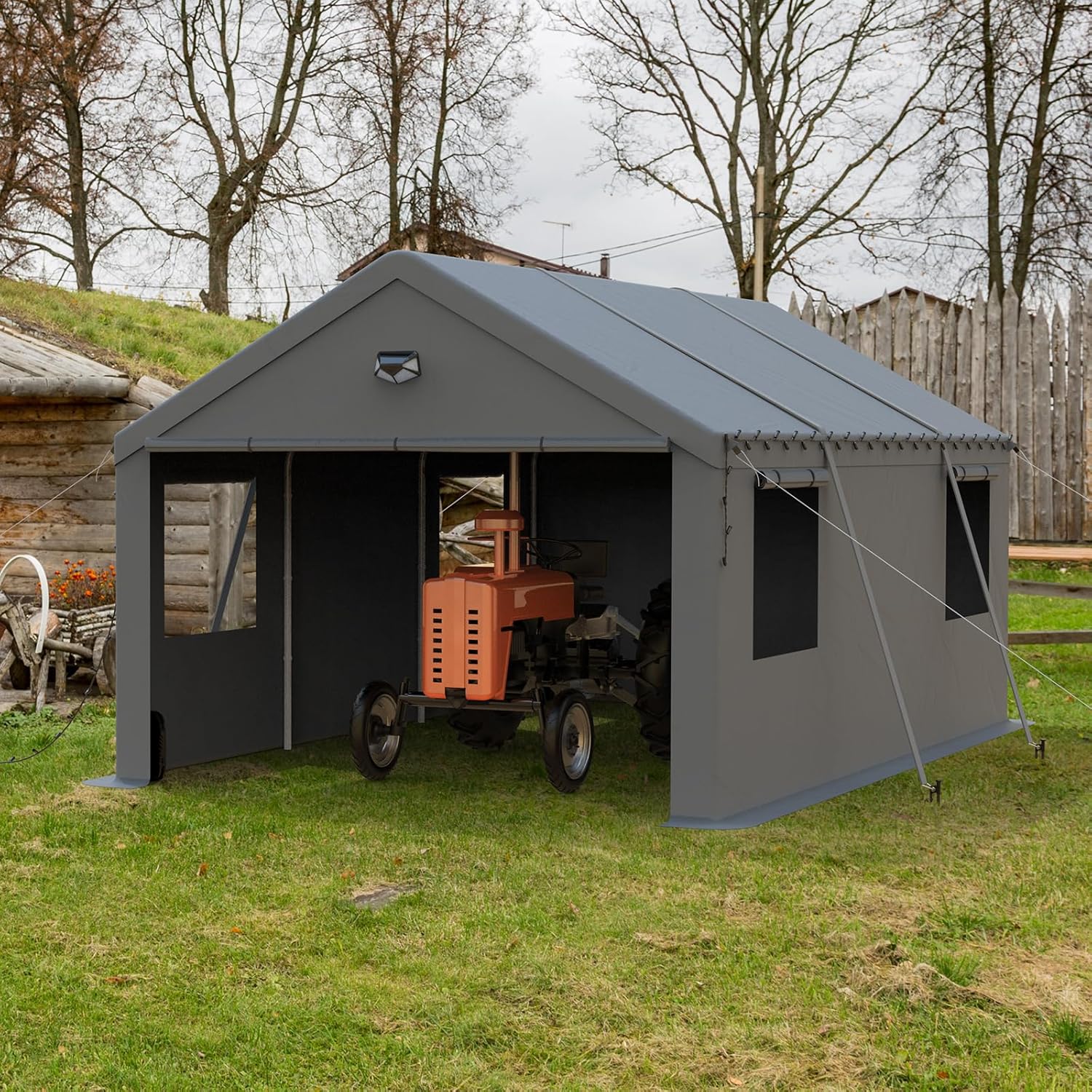 Carport Canopy 10x16 Heavy Duty, Carport Canopy, Portable Car Port Garage, Car Shelter All Weather, Grey Carport Canopy 10x16 Heavy Duty, Carport Canopy, Portable Car Port Garage, Car Shelter All Weather, Grey