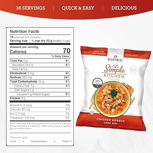 Vista 34 de READYWISE - Cocina simple, macarrones y queso, 16 porciones por paquete, MRE, vegetariano, senderismo, artículos esenciales de campamento