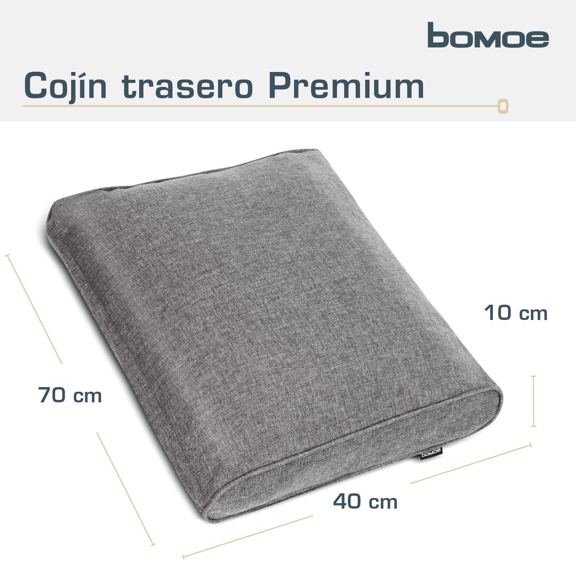 bomoe Lounge Cojines Jardin Exterior Respaldo Acolchado ratán