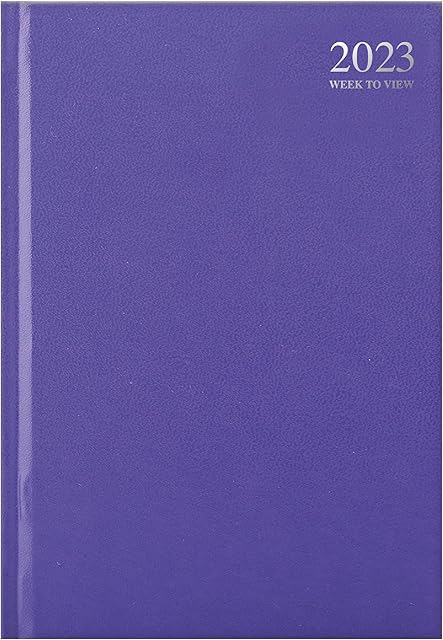 2023 diary A4 week to view - Pastel PURPLE
