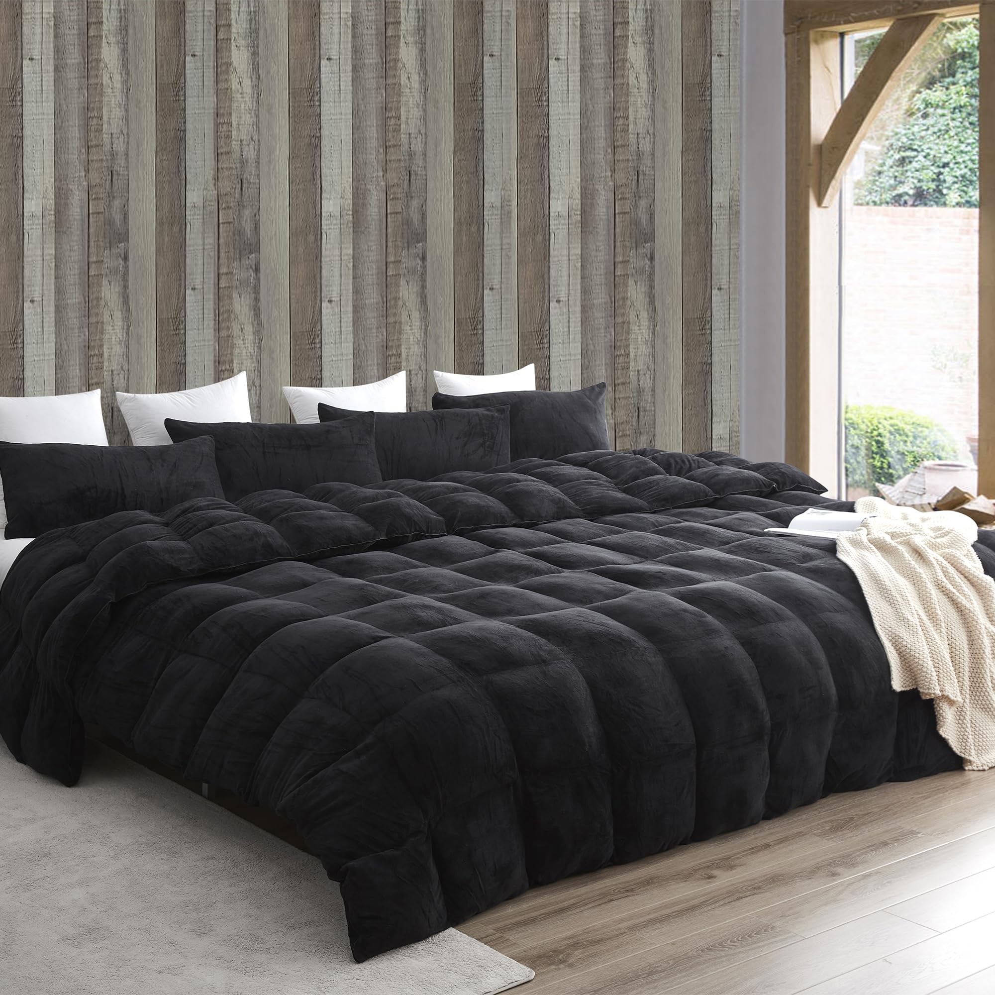 Byourbed Boi He Thick® - Coma Inducer® Alaskan King Comforter Set - Black