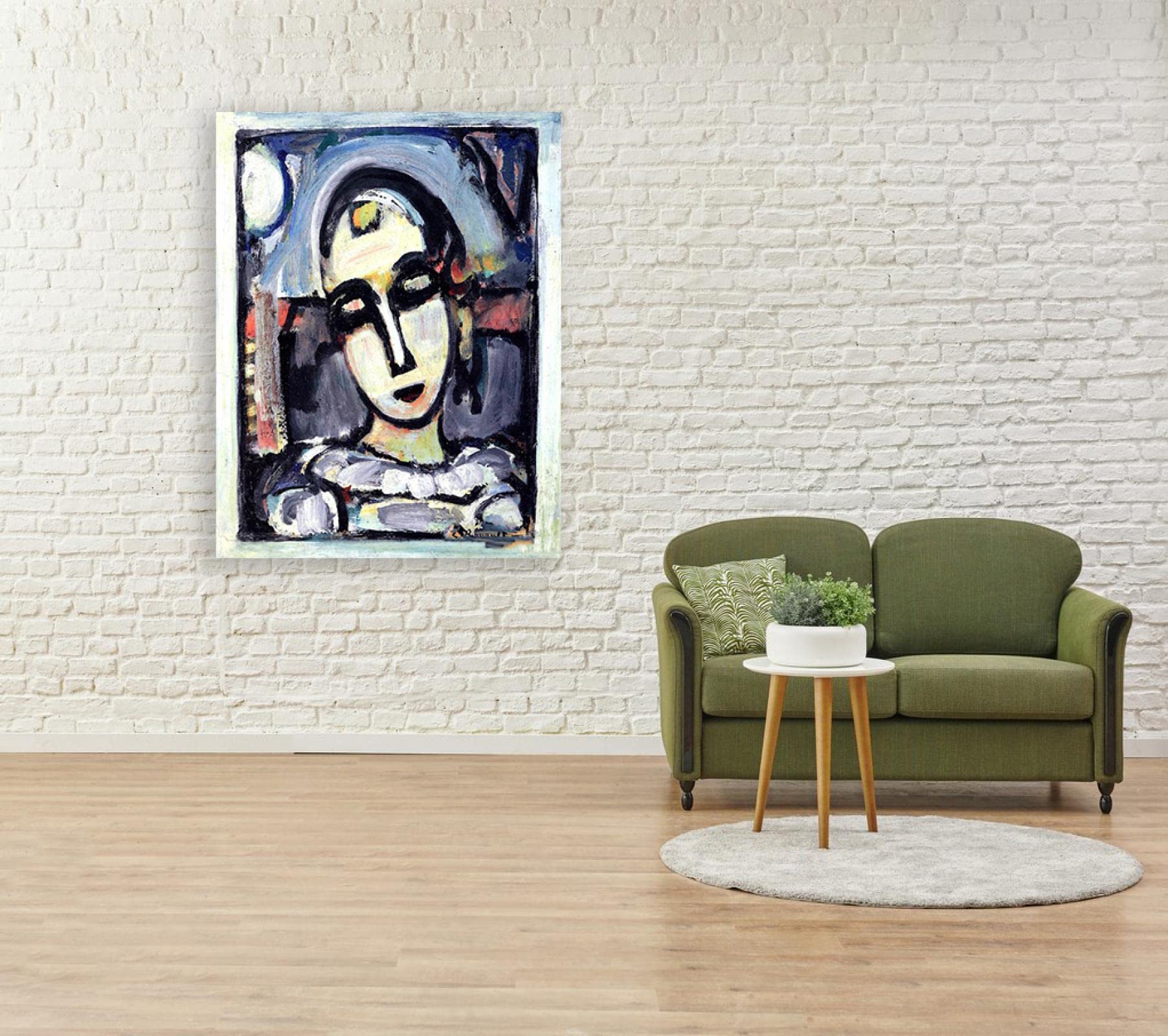 Amazon.co.jp: ジョルジュ・ルオー 有名な絵画の複製。「ピエロ