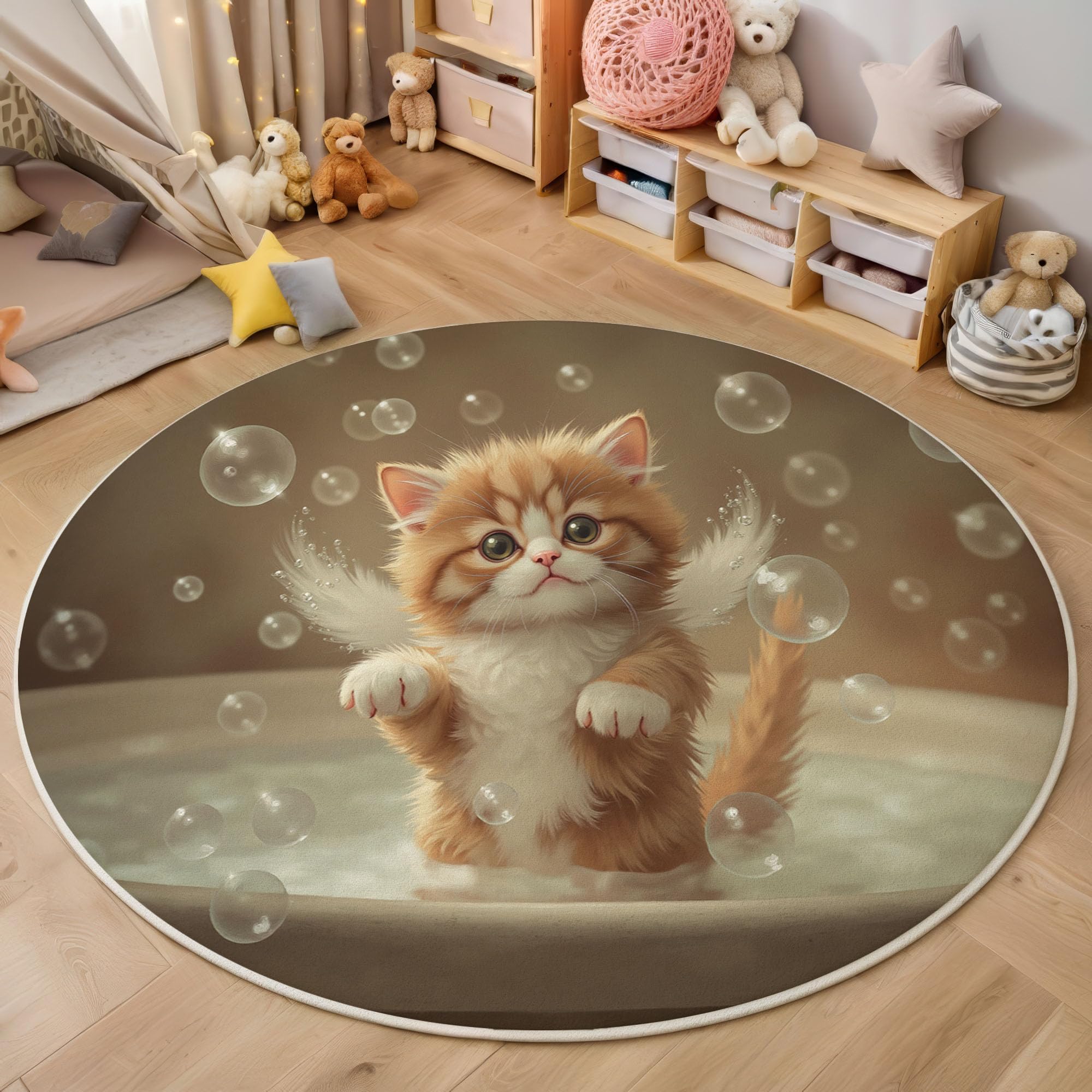 Tapis rond d'entrée antidérapant et lavable pour sécuriser et embellir votre intérieur