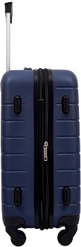 Wrangler Smart Spinner Hardside Luggage, 2 Piece Set, Navy Blue