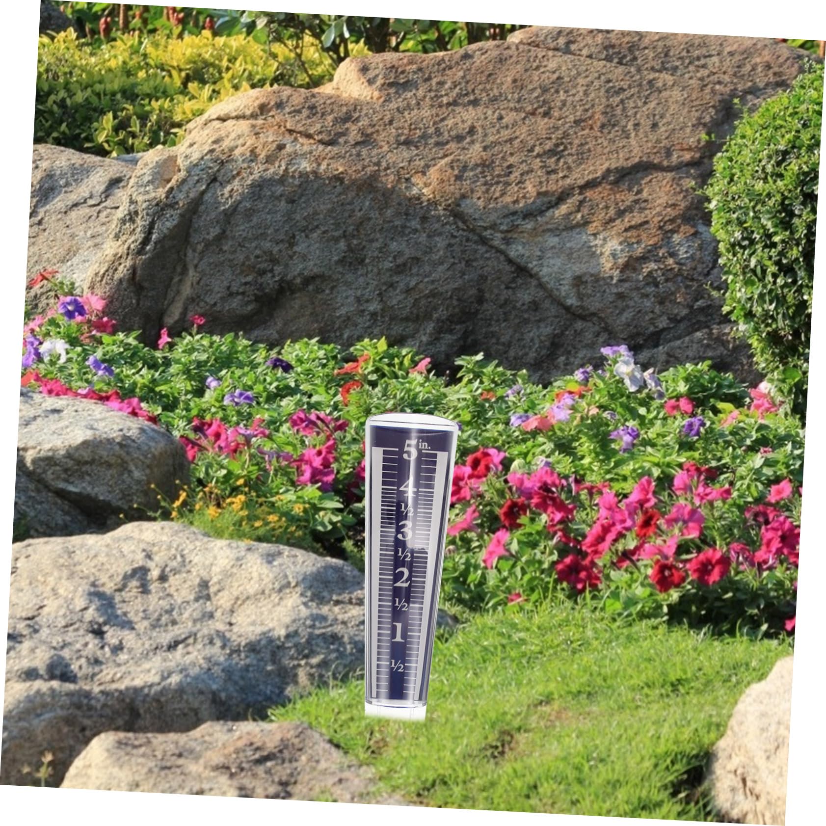 Toyvian 5stücke Regenmesser Mit Skalierung Transparente Garten-rain Gauge Genauen Niederschlagsmessung Im Freien Messwerkzeug Für Rasenaussaat Und Pflanzenpflege