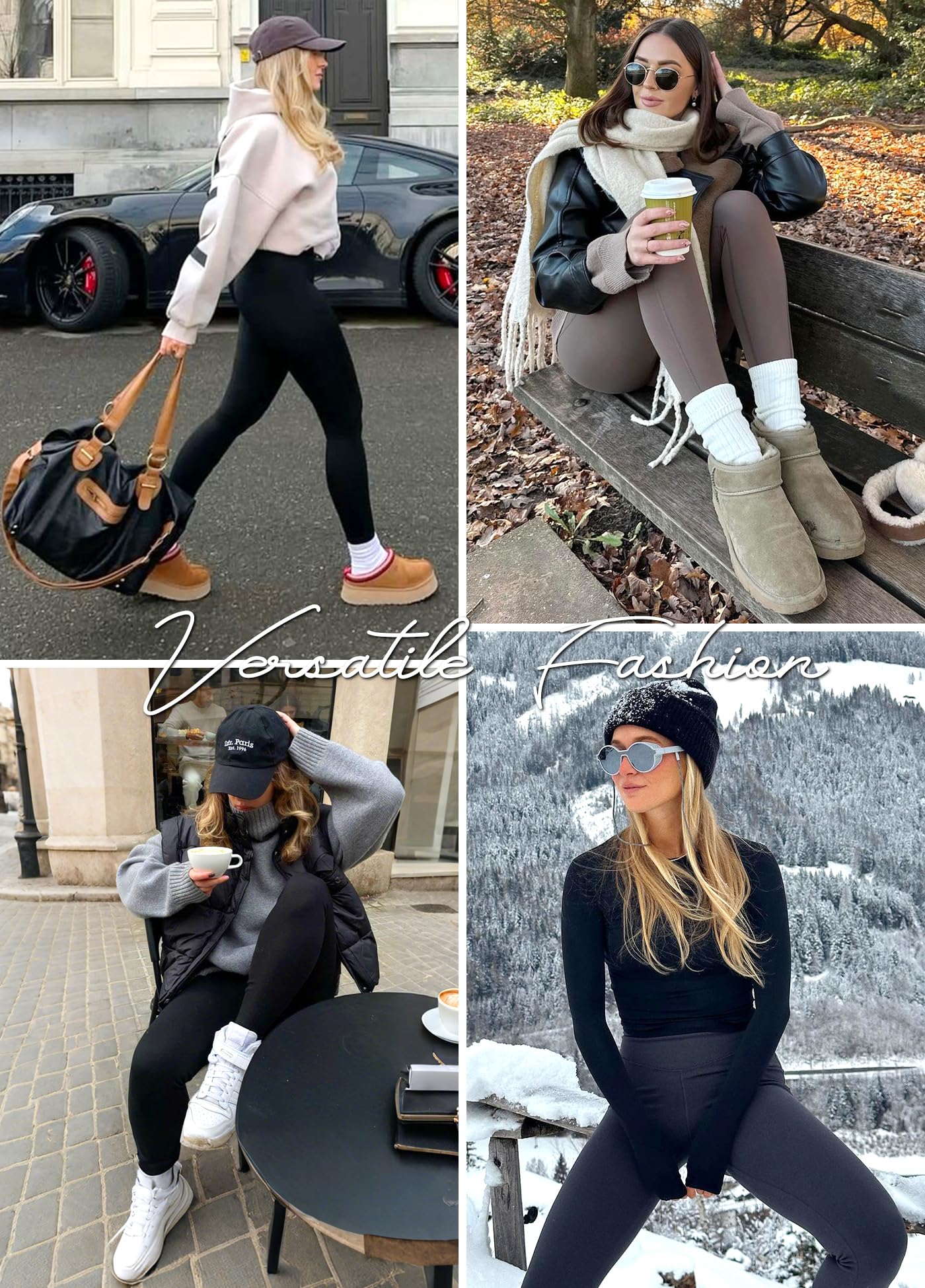 Leggings for Women - High Waisted Full Length Buttery Soft Yoga Pants for Workout Athletic Daily