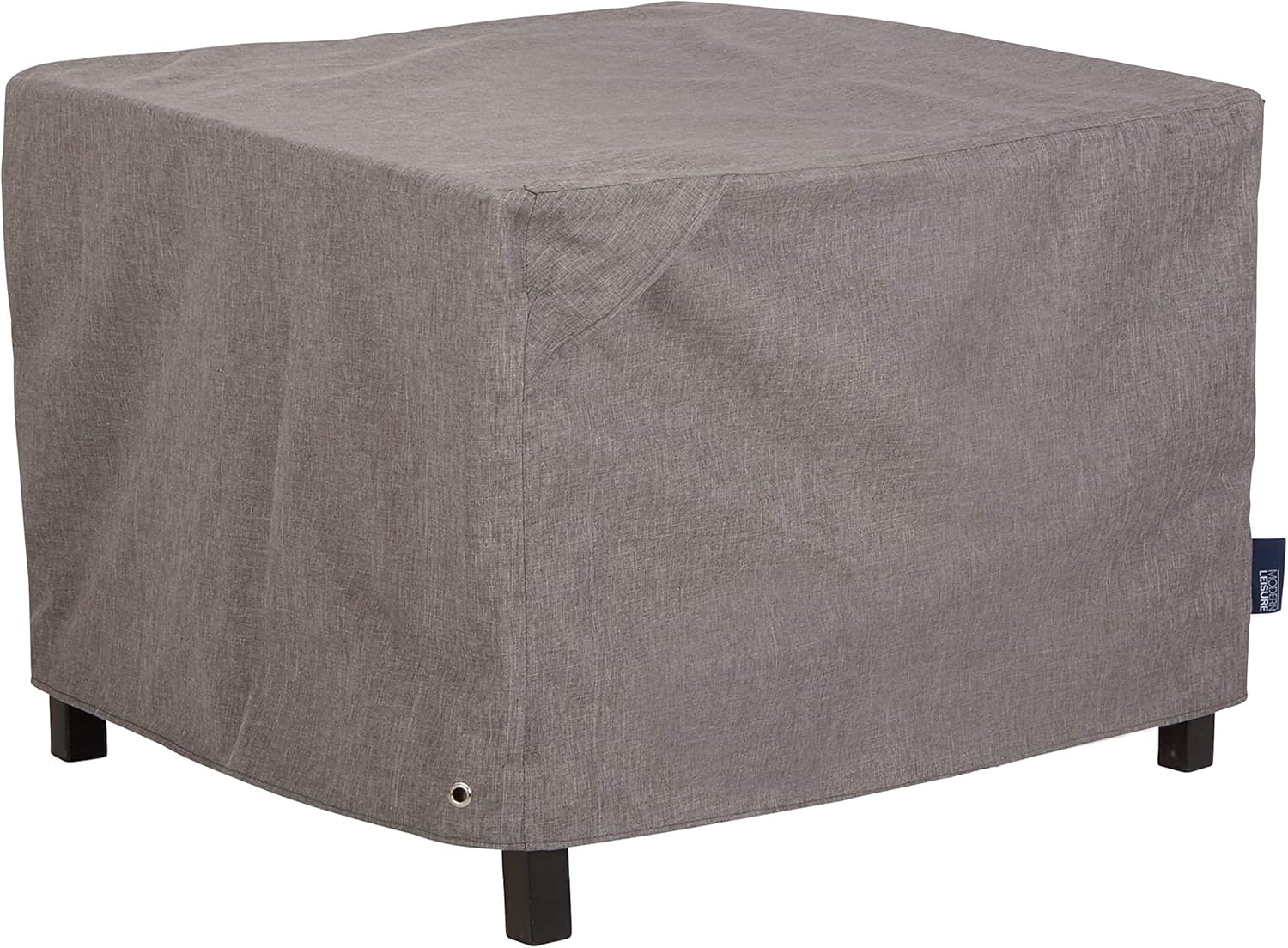 Modern Leisure Garrison Square Fire Pit Table Cover - Waterproof Fabric - Heavy-Duty Protection for Outdoor Patio Furniture - 42" W x 22" H - Sandstone