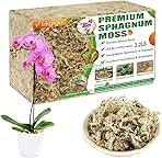 Legigo 2.2LBS Premium Sphagnum Moss for Plants- 40QT Natural Succulent Carnivorous Plant Moss Dried, Long Fiber Orchid Moss for Orchid Repotting Succulent Sarracenia Potted Plants Gardening & Reptiles