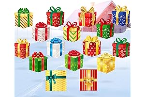 16 Pcs Christmas Decorative Yard Stakes for Holiday Cheer