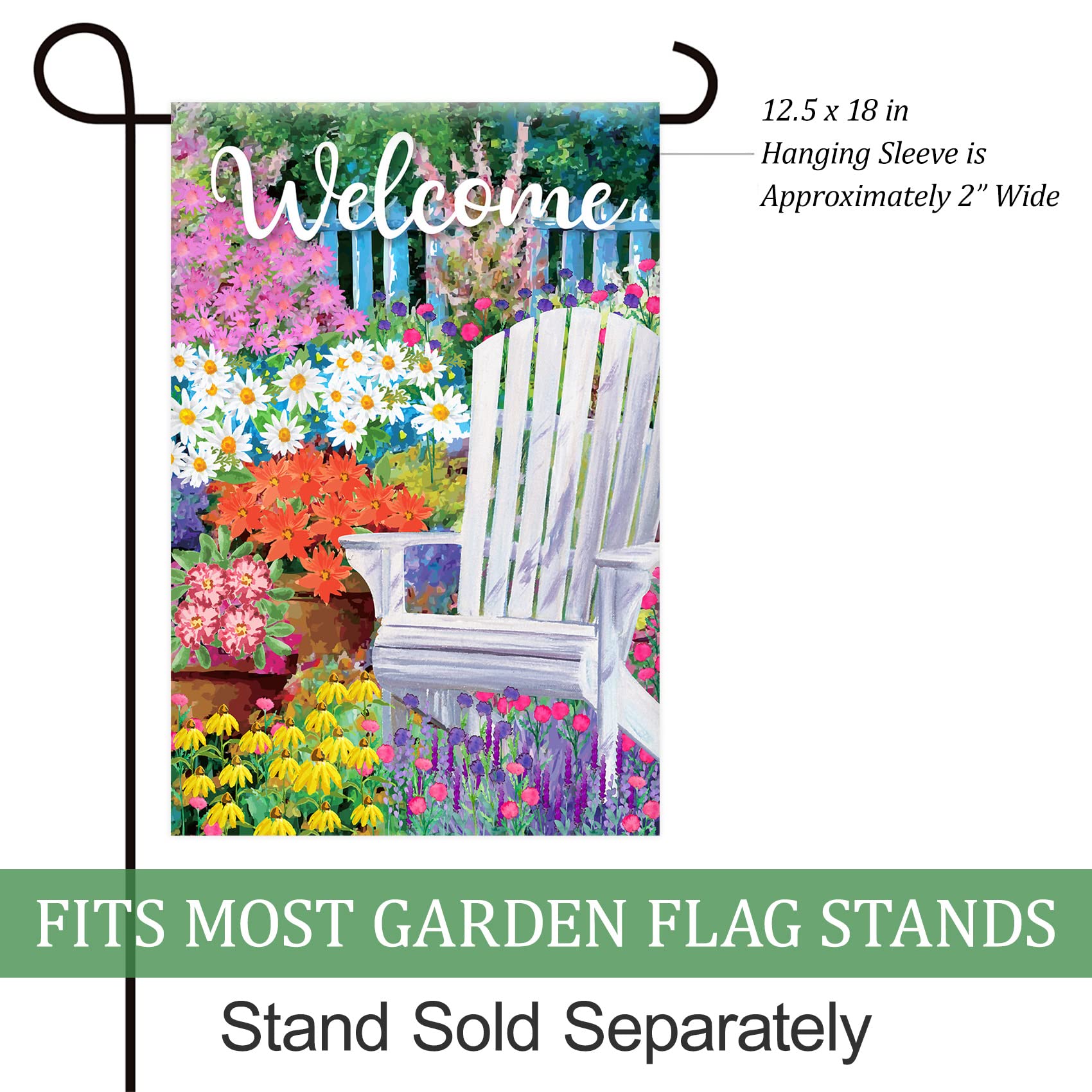 Texupday Herbst Garten-Flagge – Sonnenblumen-Feld Design, 30,5 X 45,7 Cm, Aus Wetterfestem Polyester