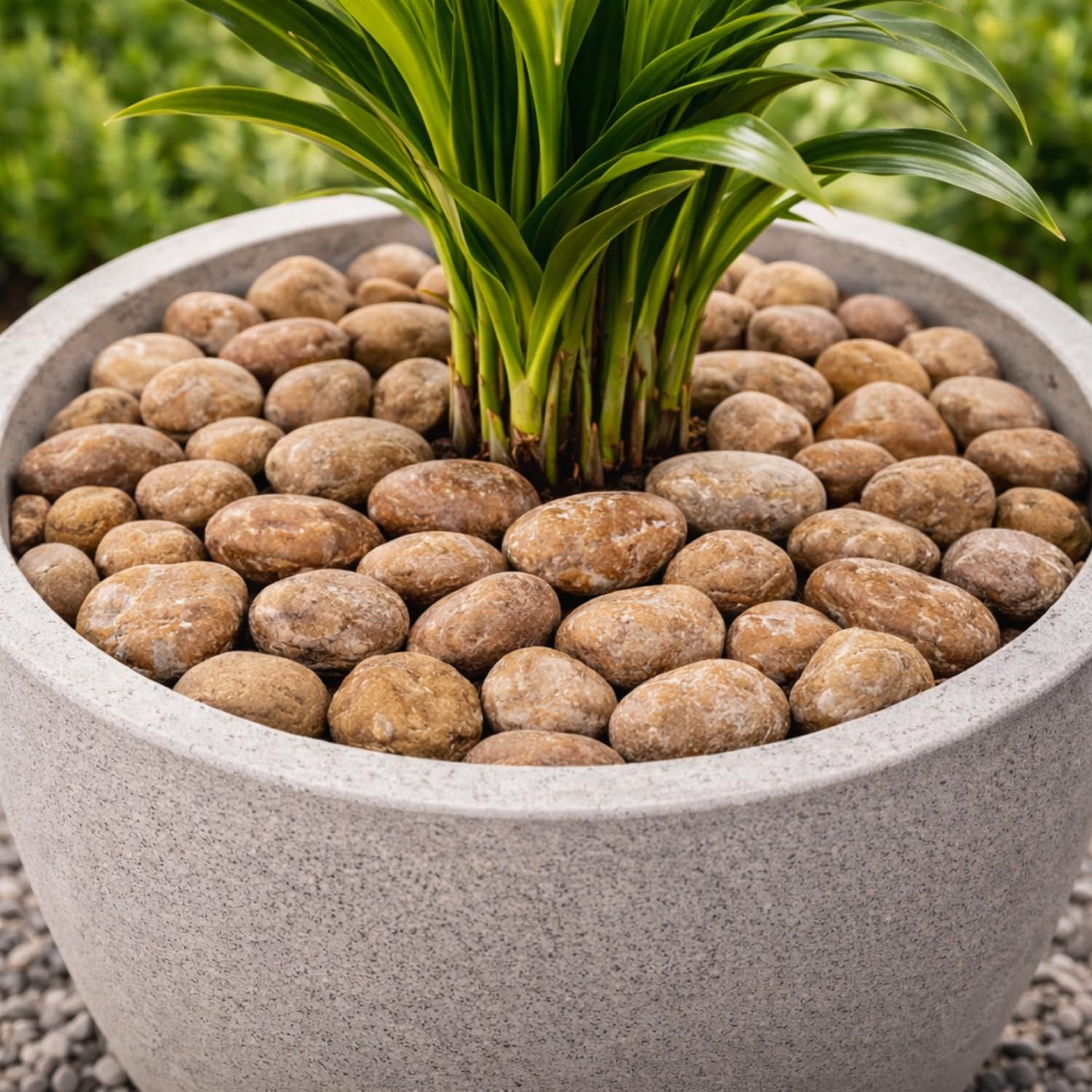 VIRSUS Ciottoli Marmo Rosso Verona, Sacca da 25kg, Sassi con Angoli arrotondati per Decorazione Ornamento Giardino, Pietre Naturali per Vaso Fiori, Acquario, Diametro 40-60 mm