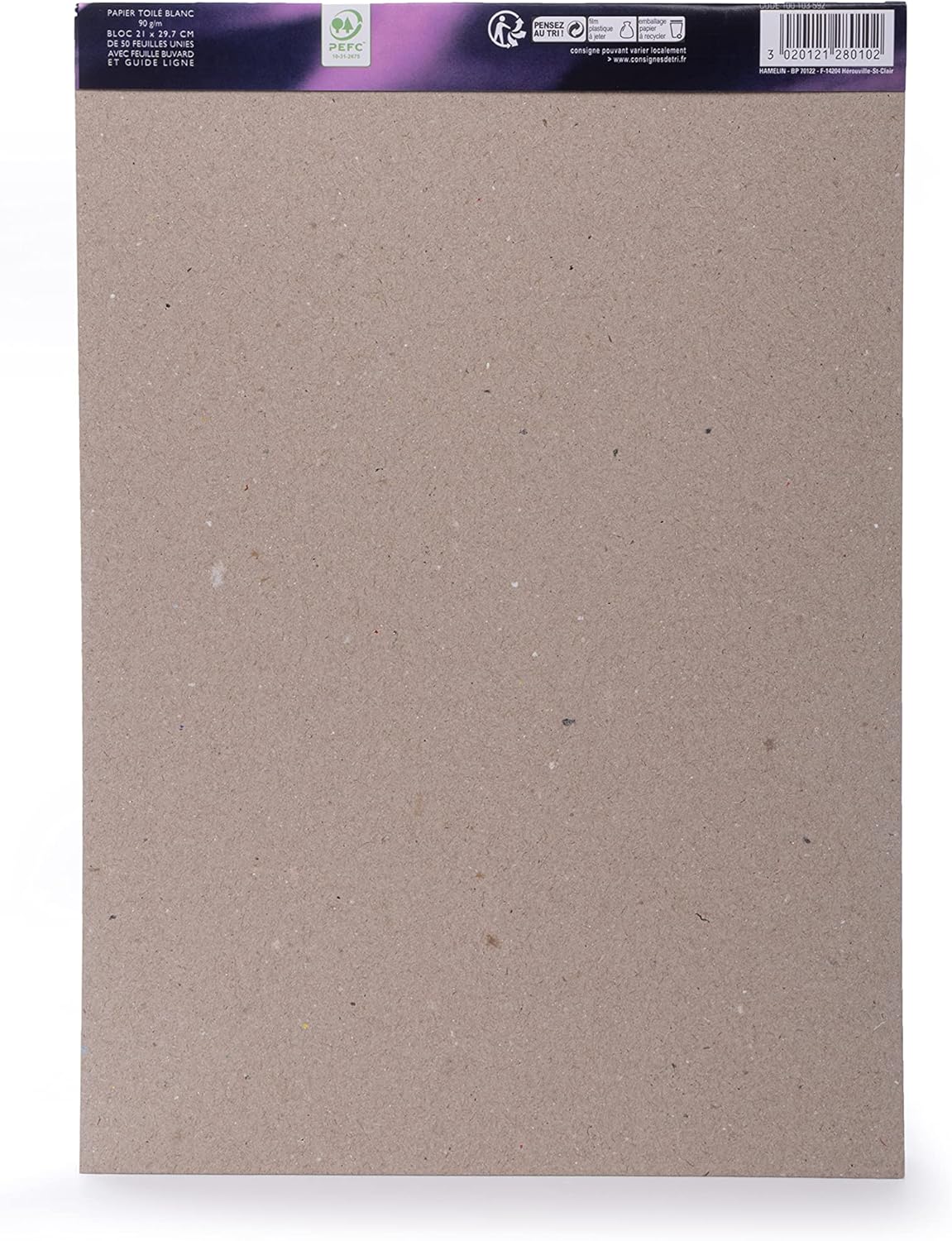 Oxford Correspondance Toile de France Writing Pad A4 White