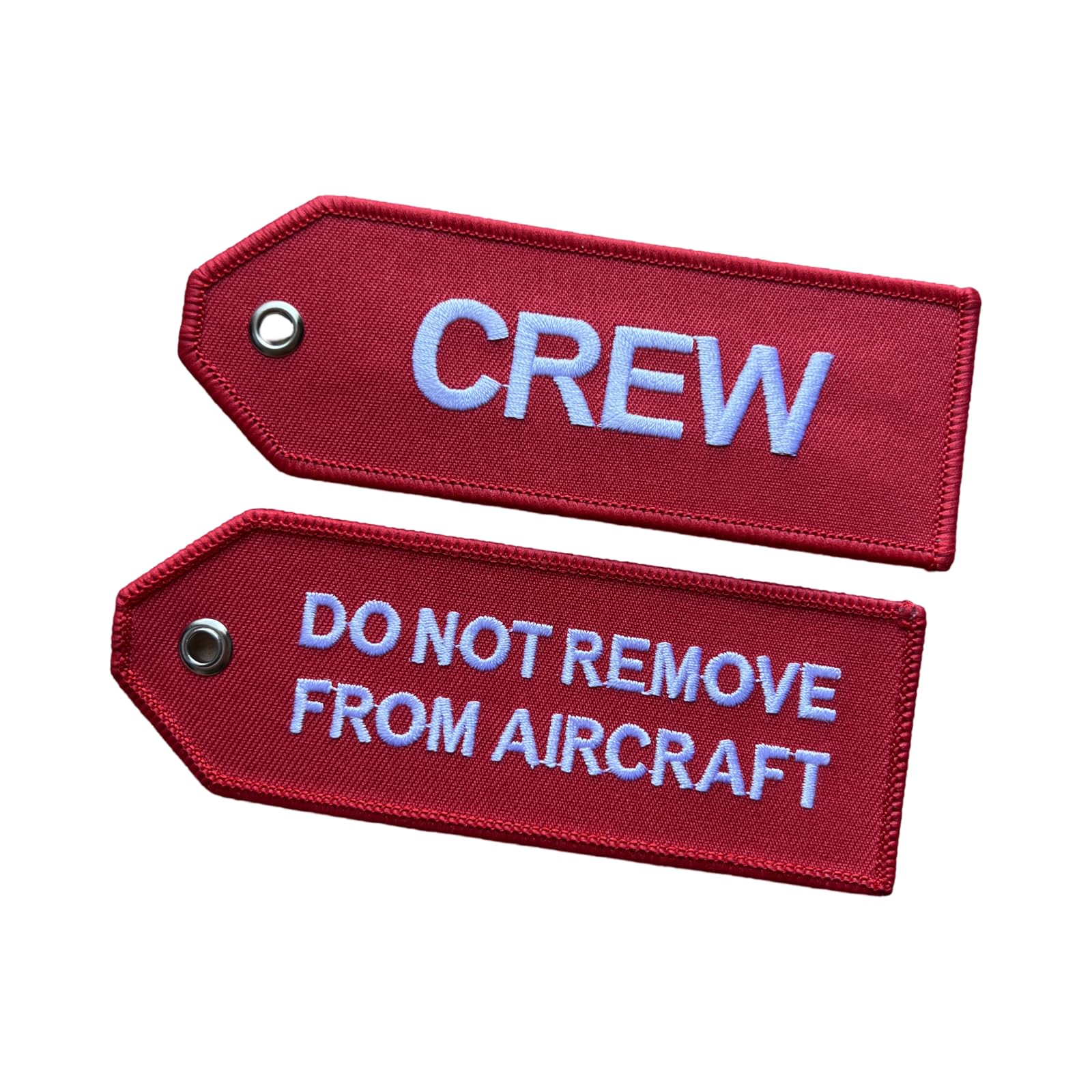 Crew/Do Not Remove from Aircraft Luggage tag | Red/White | Small | Aviamart