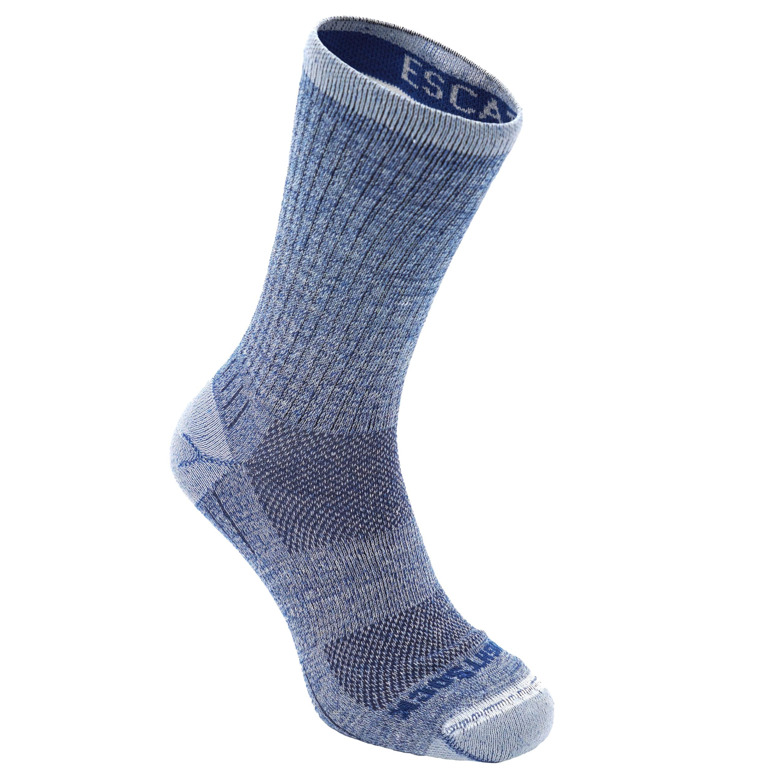 Wrightsock Escape Crew Anti Blister Socks – Lightly Cushioned Hiking Socks for Men & Women – Moisture Wicking and Breathable Walking Socks – Eco-Friendly – Made in USA