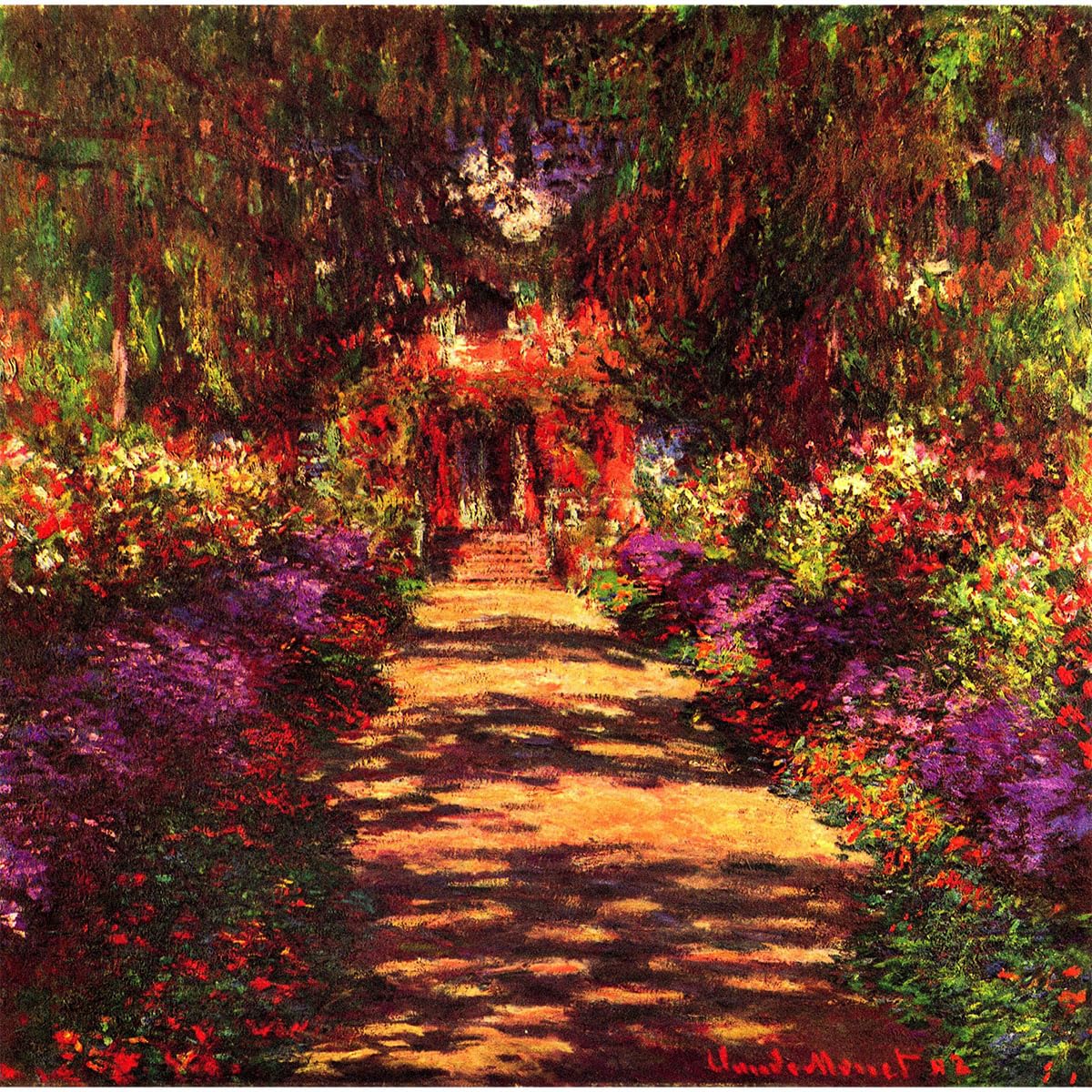 Monet Path in Monets Garden in Giverny poster deco murale maison