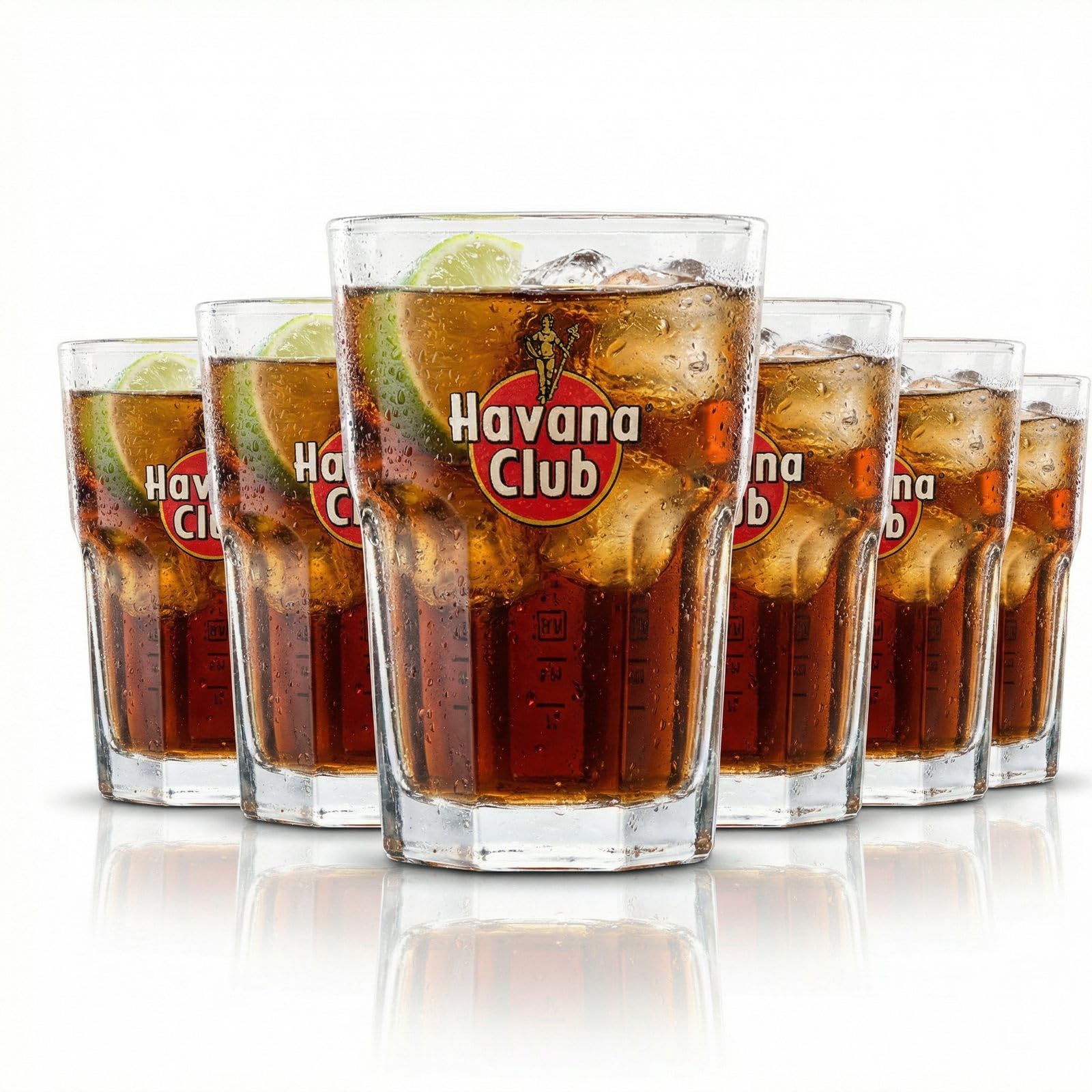 Lot de 6 verres à rhum Havana Club exclusifs pour long drink, bar, cocktail, fête
