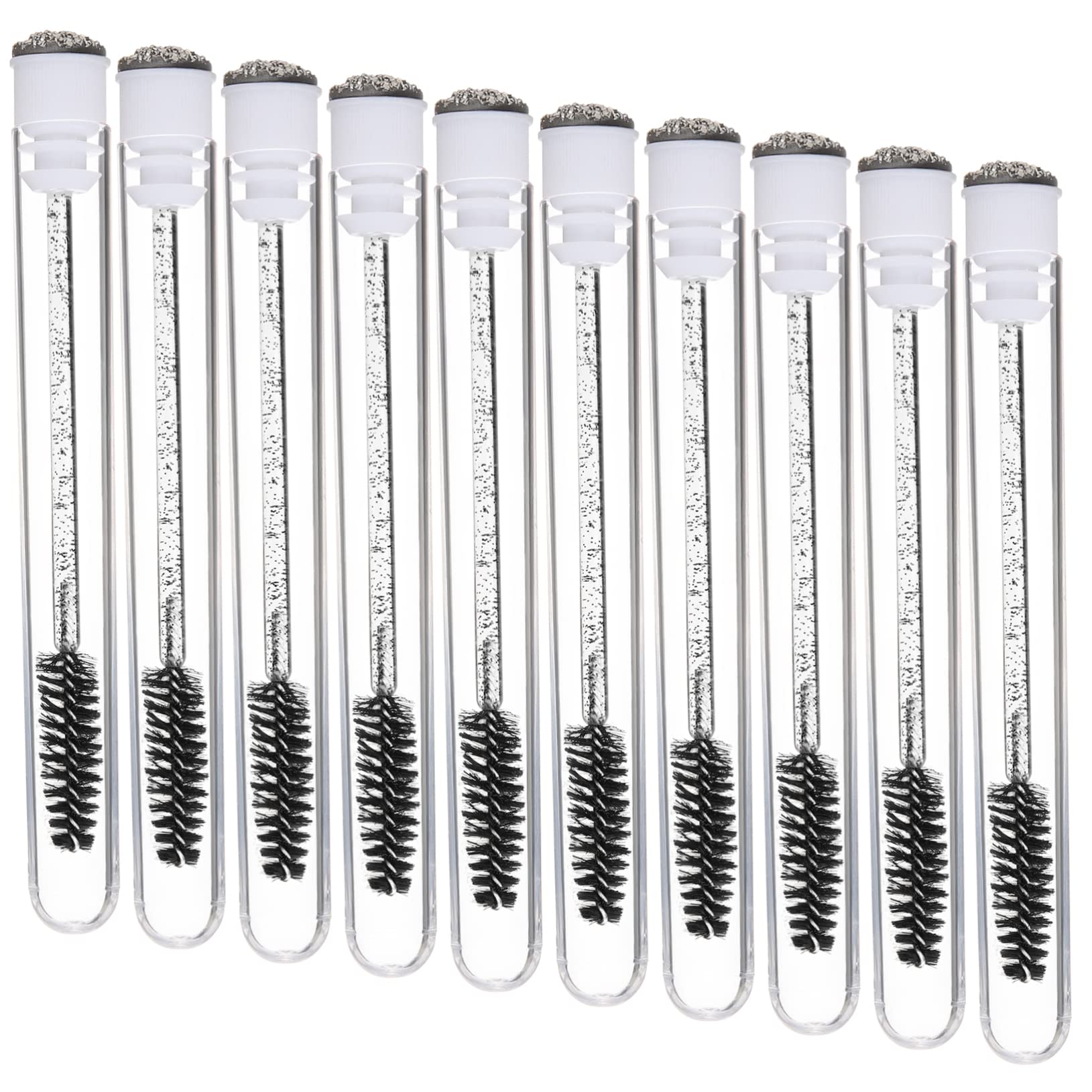 Didiseaon Ergonomic Lash Mascara Brush 10pcs Set for Women Ideal for Professional Salons or Home Use