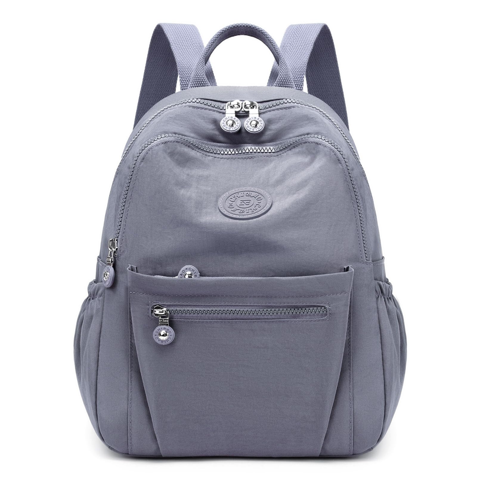 Backpack Purse for Women Ladies Nylon Bag Casual Daypack Travel Shopping Pack (A Style Grey)