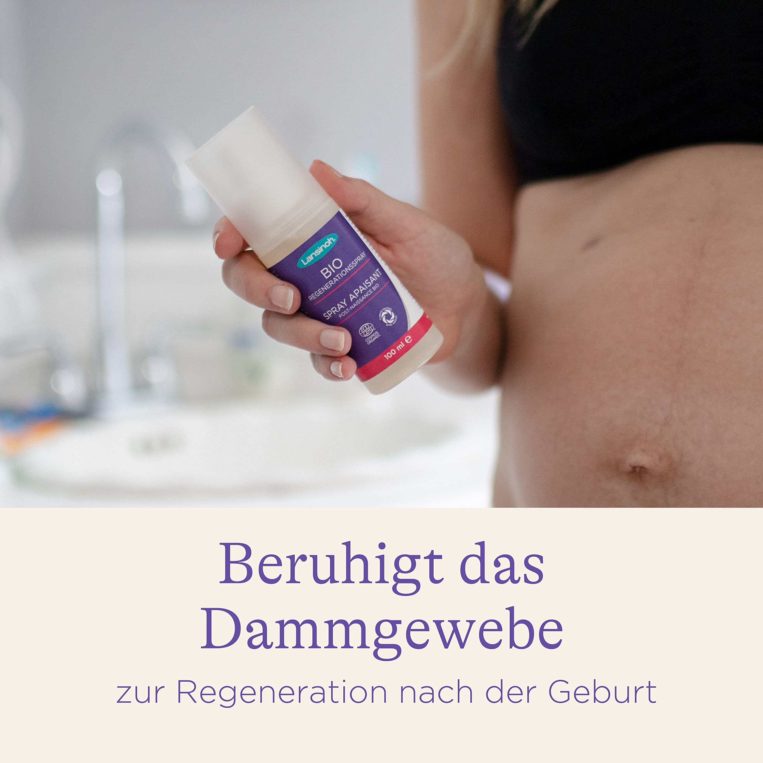 Lansinoh Wochenbett Set - BIO Regenerationsspray, Intim-Dusche & Wochenbett-Kompresse