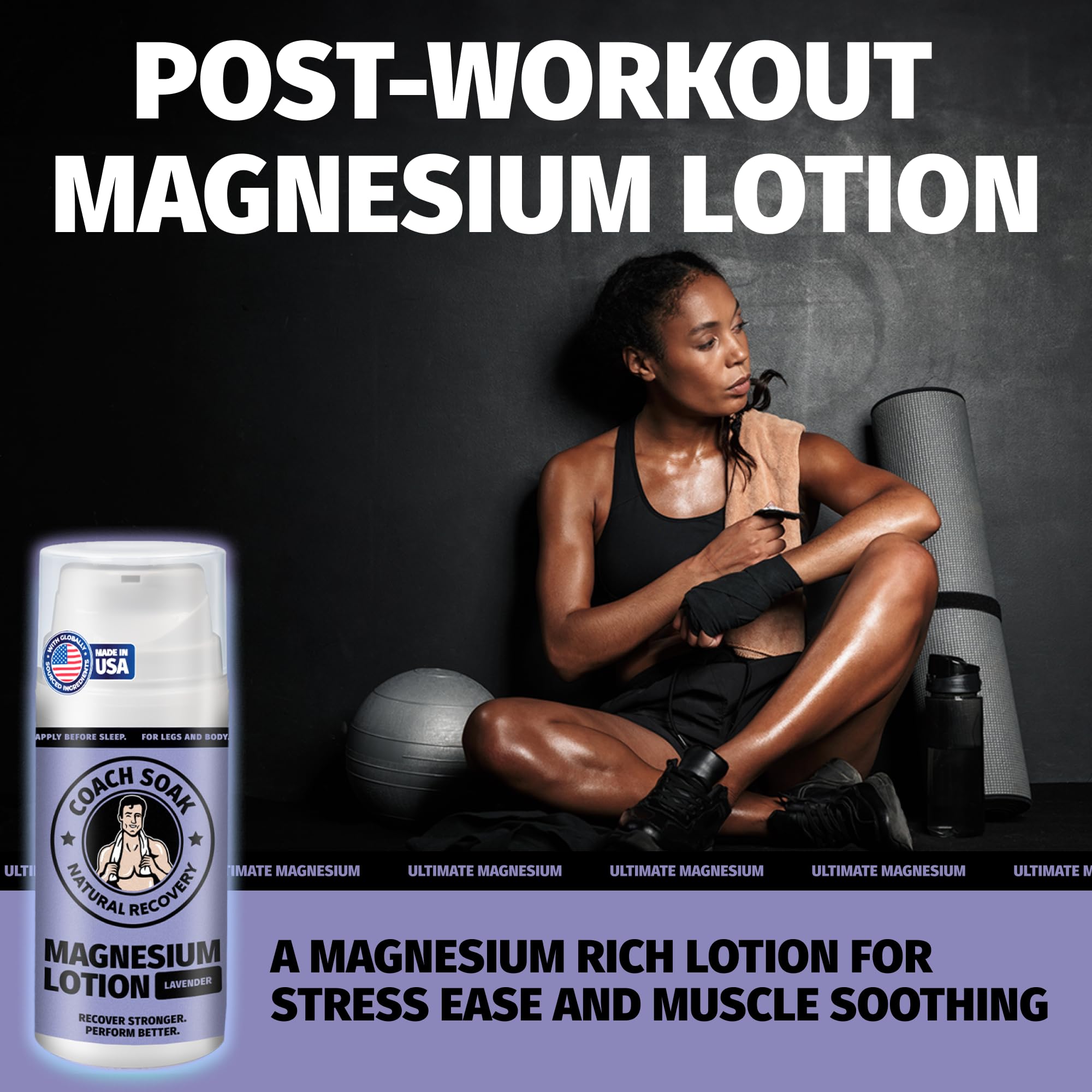 Coach Soak Magnesium Lotion with MSM & Menthol, Lavender 3.4 oz — Amazon image 6